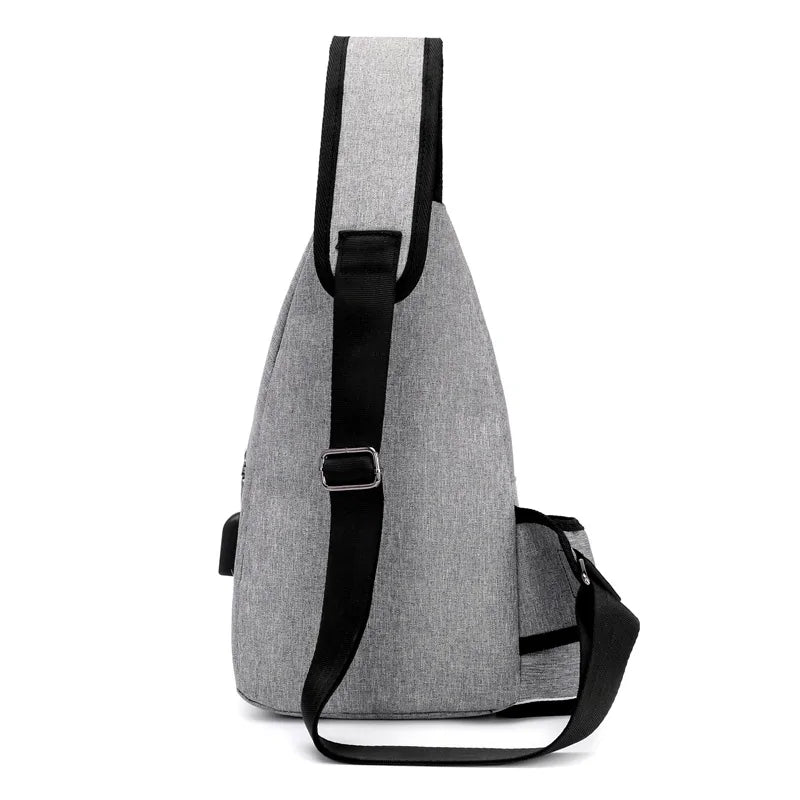 Sling Bag, Shoulder Bag, Chest Bag With USB Charging Port