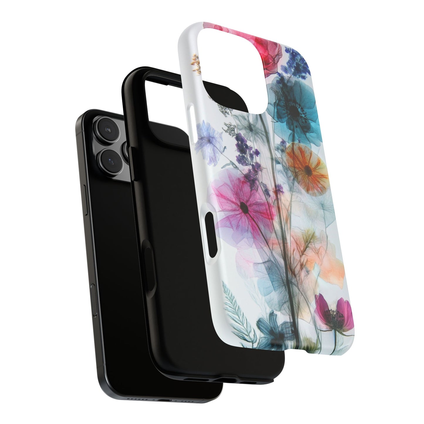 X-Ray Wildflower Phone Tough Cases, iPhone, Google Pixel, Samsung Galaxy