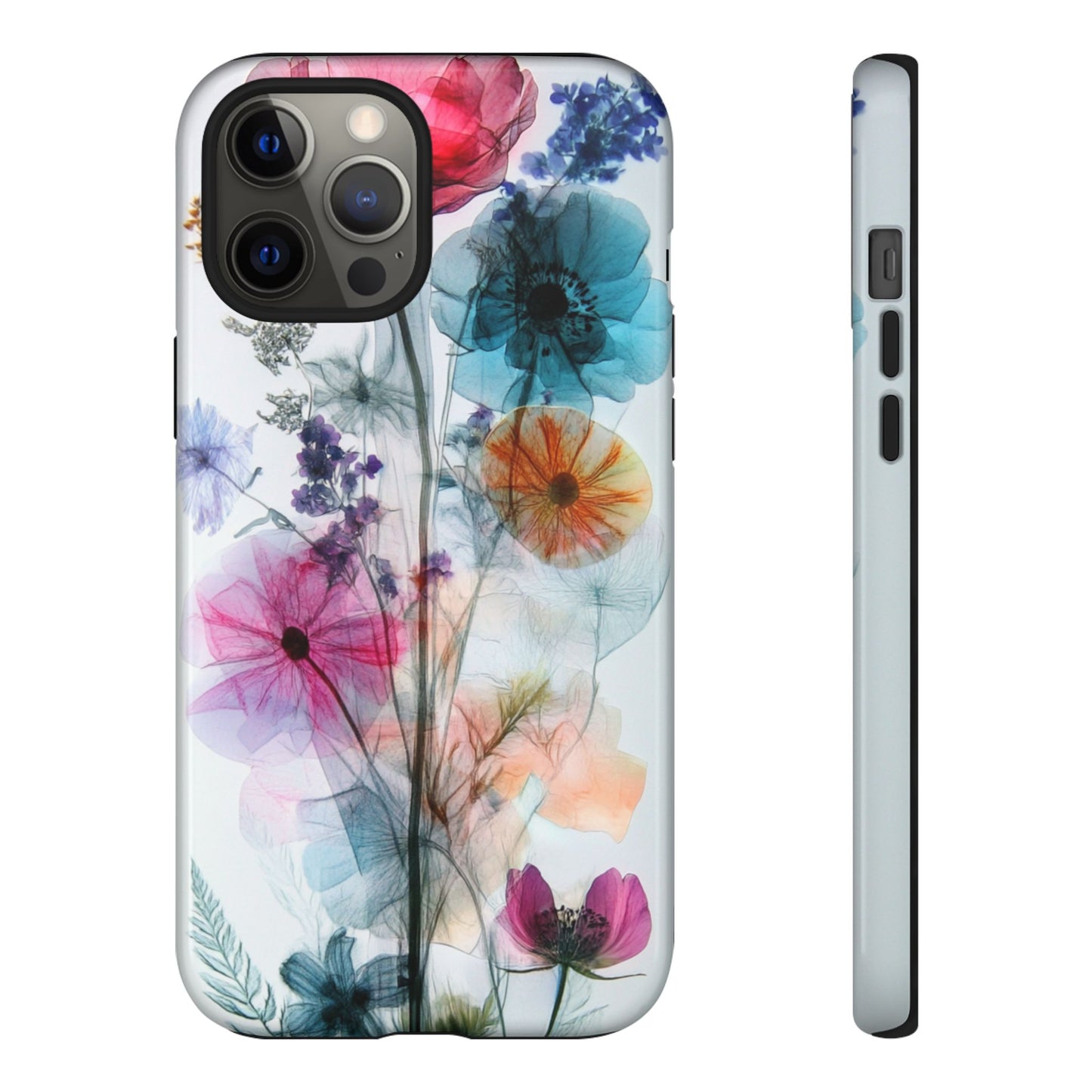 X-Ray Wildflower Phone Tough Cases, iPhone, Google Pixel, Samsung Galaxy