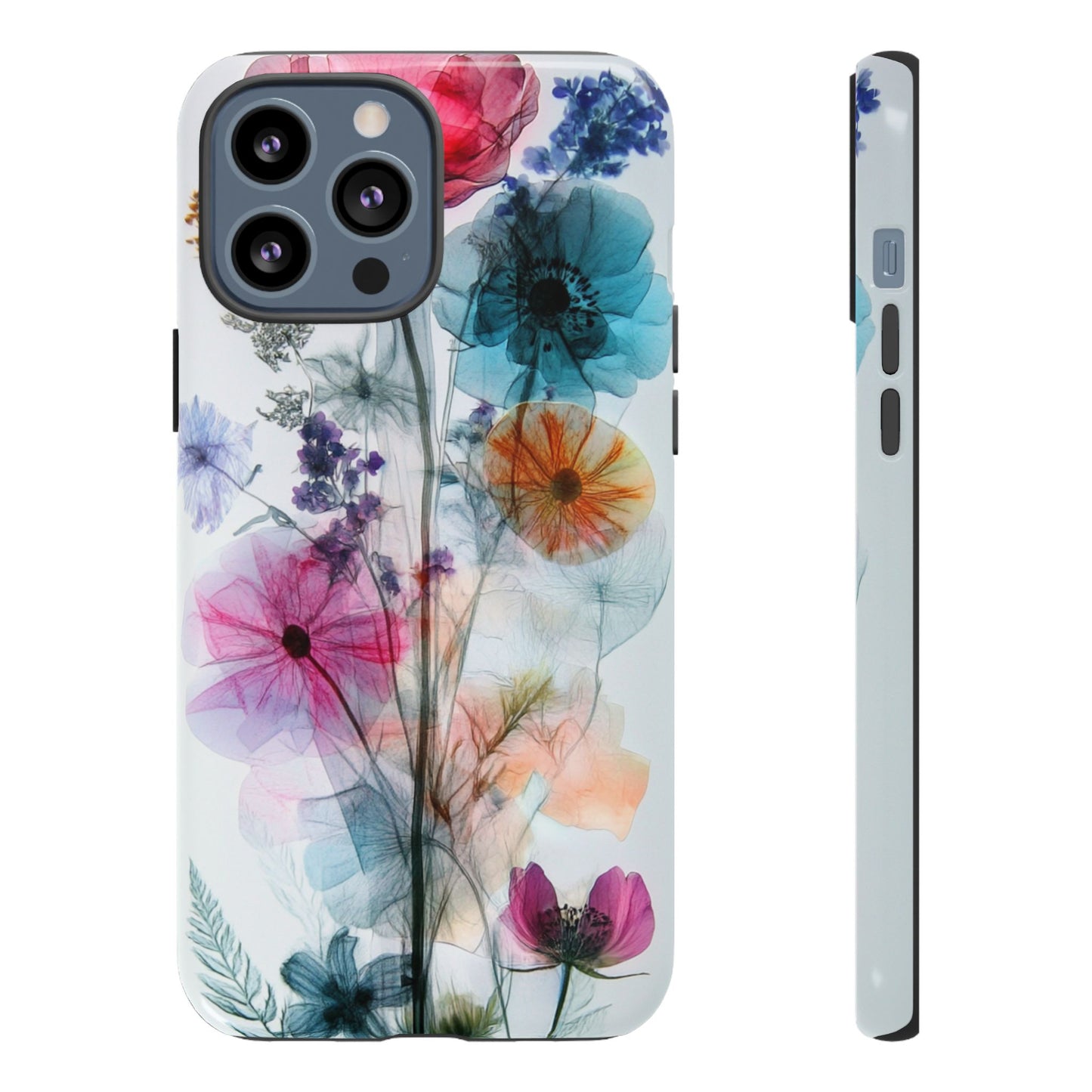 X-Ray Wildflower Phone Tough Cases, iPhone, Google Pixel, Samsung Galaxy