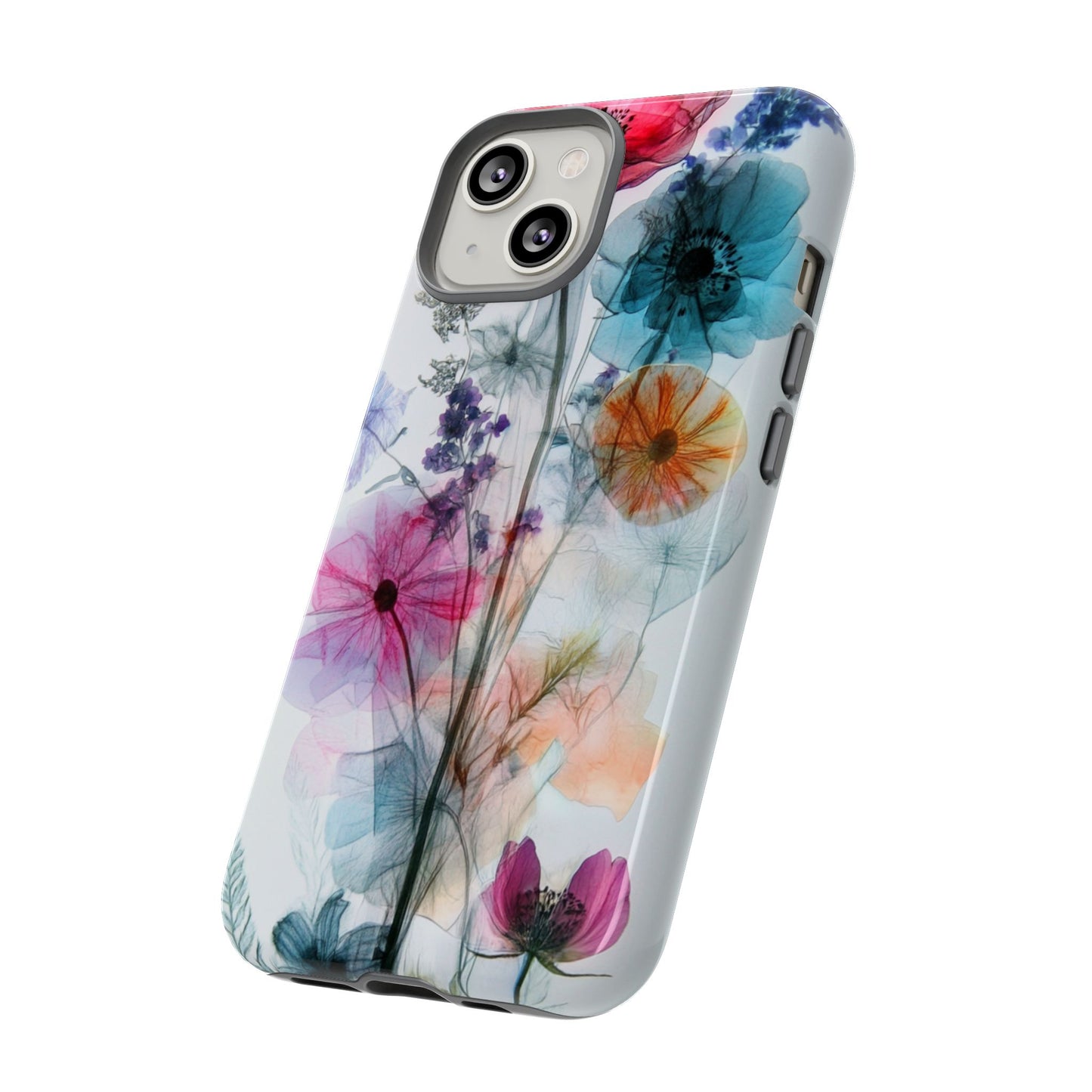 X-Ray Wildflower Phone Tough Cases, iPhone, Google Pixel, Samsung Galaxy