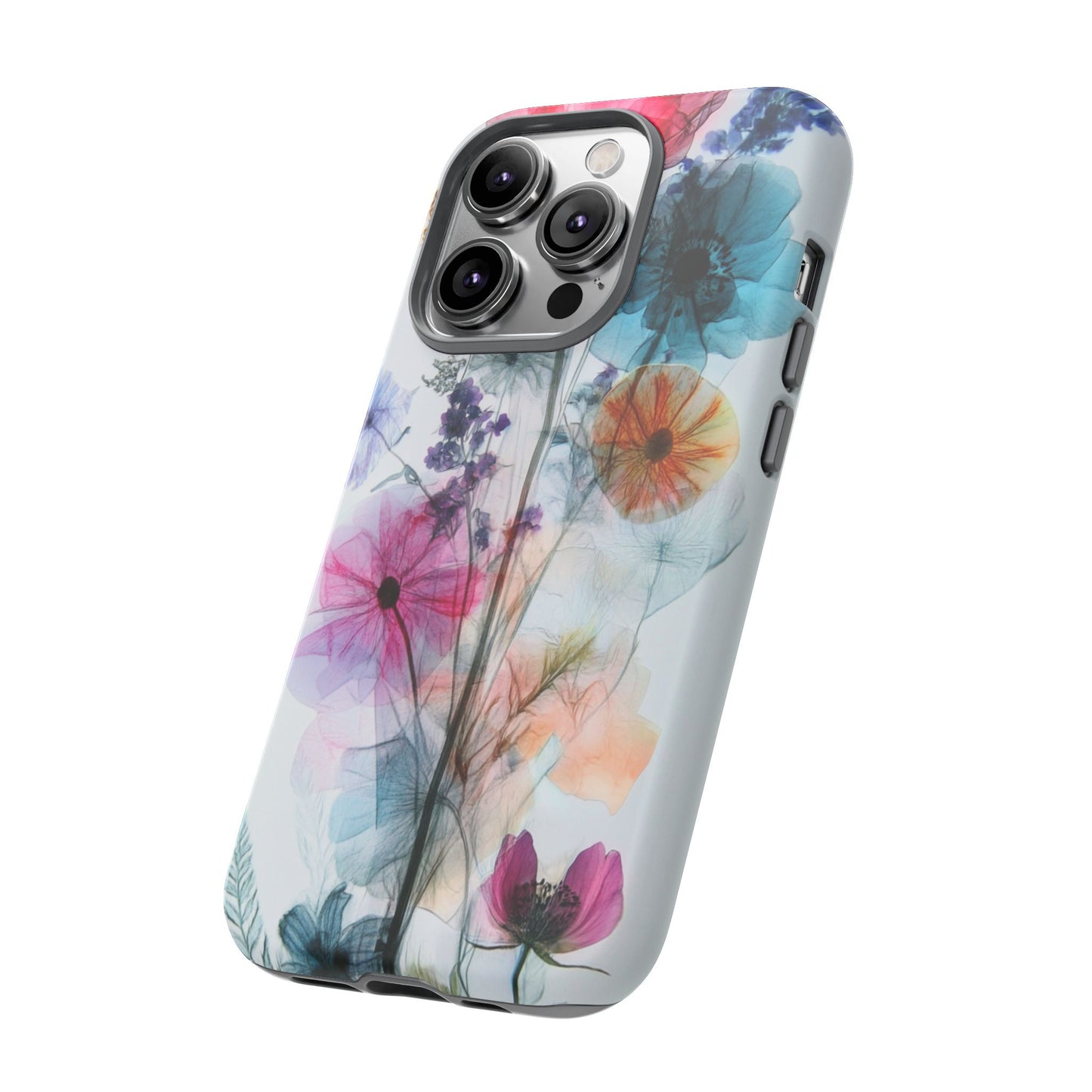 X-Ray Wildflower Phone Tough Cases, iPhone, Google Pixel, Samsung Galaxy