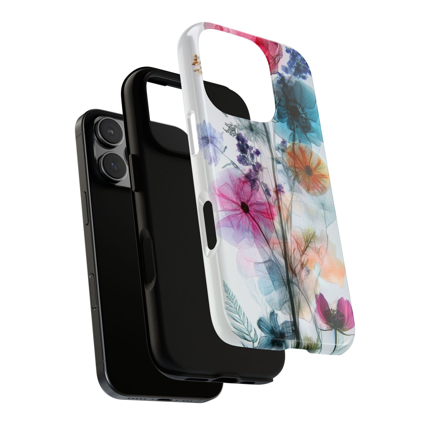 X-Ray Wildflower Phone Tough Cases, iPhone, Google Pixel, Samsung Galaxy