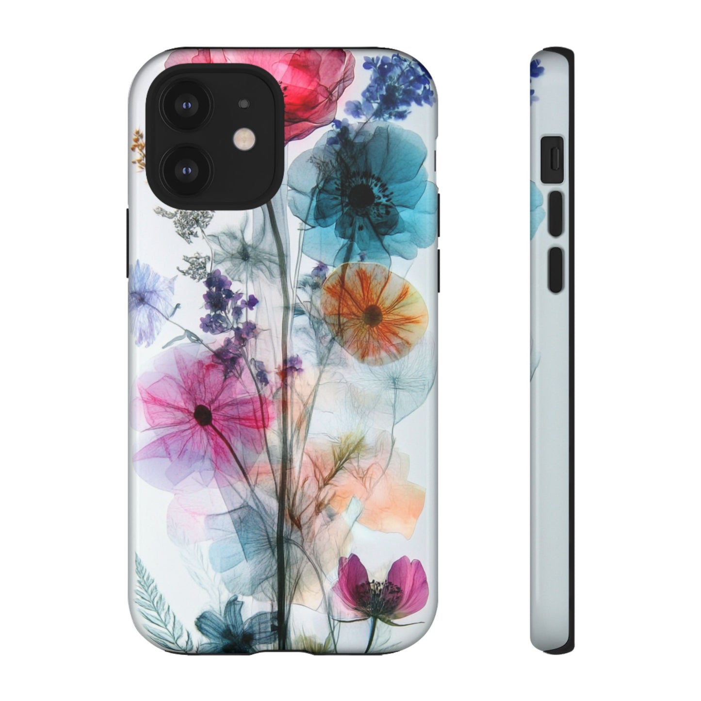 X-Ray Wildflower Phone Tough Cases, iPhone, Google Pixel, Samsung Galaxy