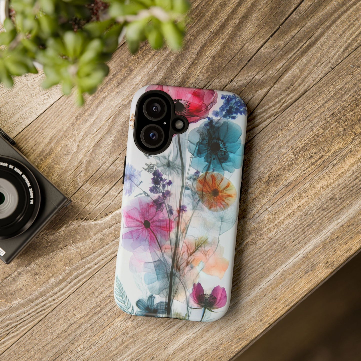 X-Ray Wildflower Phone Tough Cases, iPhone, Google Pixel, Samsung Galaxy