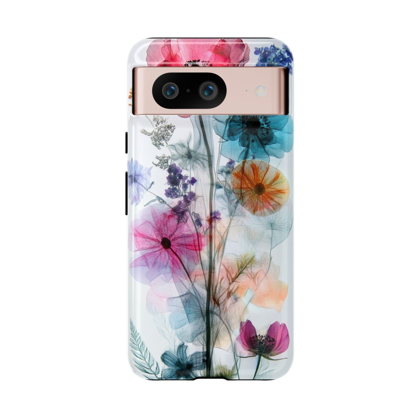 X-Ray Wildflower Phone Tough Cases, iPhone, Google Pixel, Samsung Galaxy