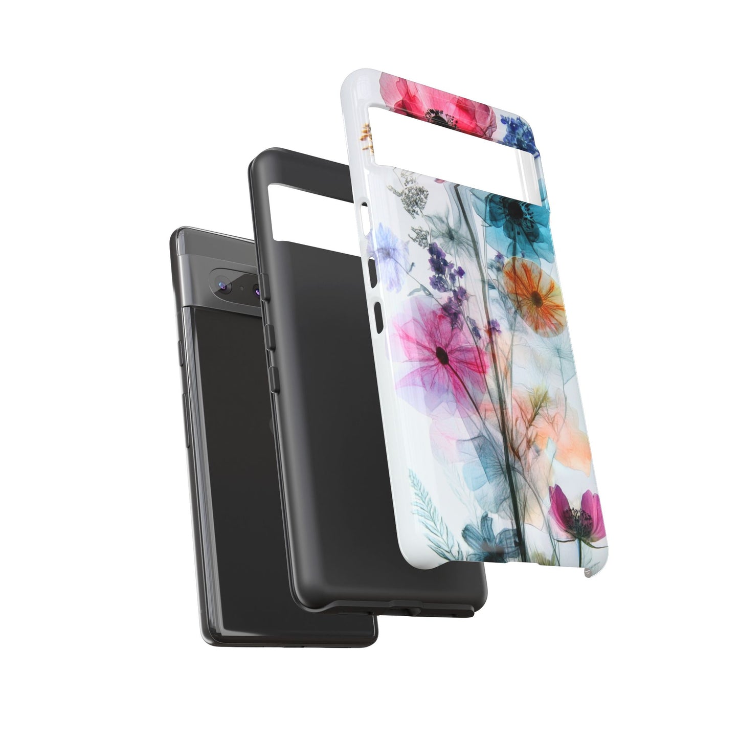 X-Ray Wildflower Phone Tough Cases, iPhone, Google Pixel, Samsung Galaxy