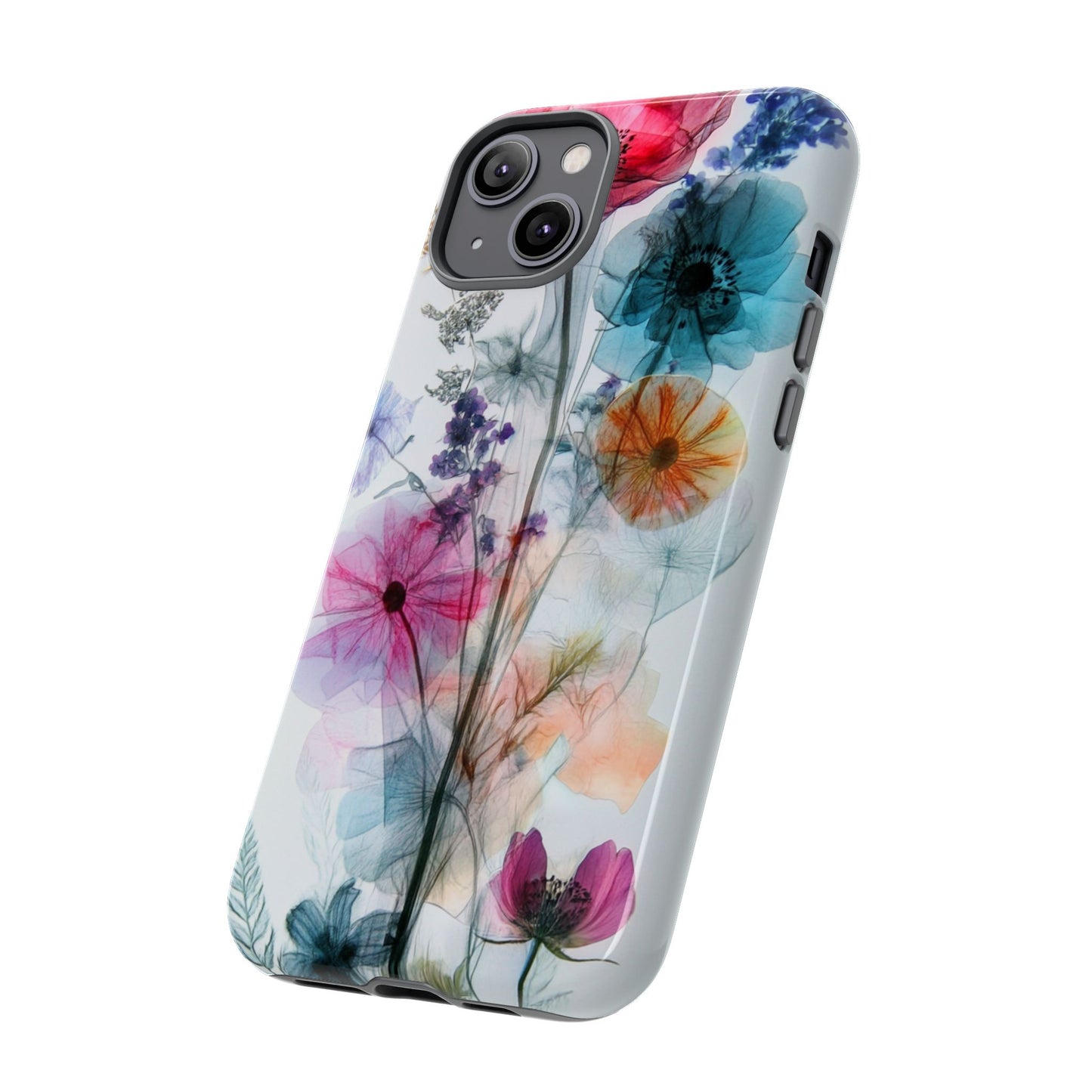 X-Ray Wildflower Phone Tough Cases, iPhone, Google Pixel, Samsung Galaxy