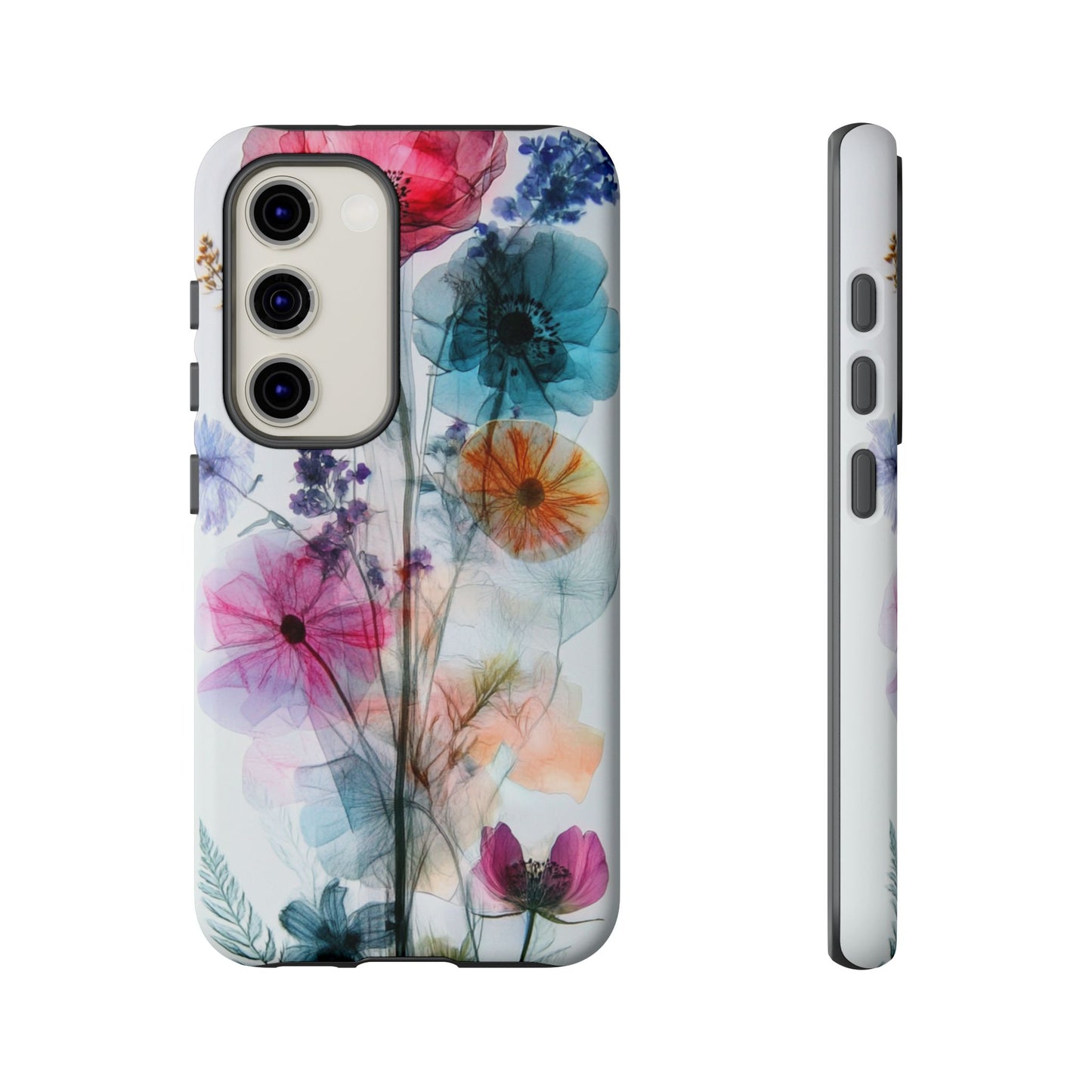 X-Ray Wildflower Phone Tough Cases, iPhone, Google Pixel, Samsung Galaxy