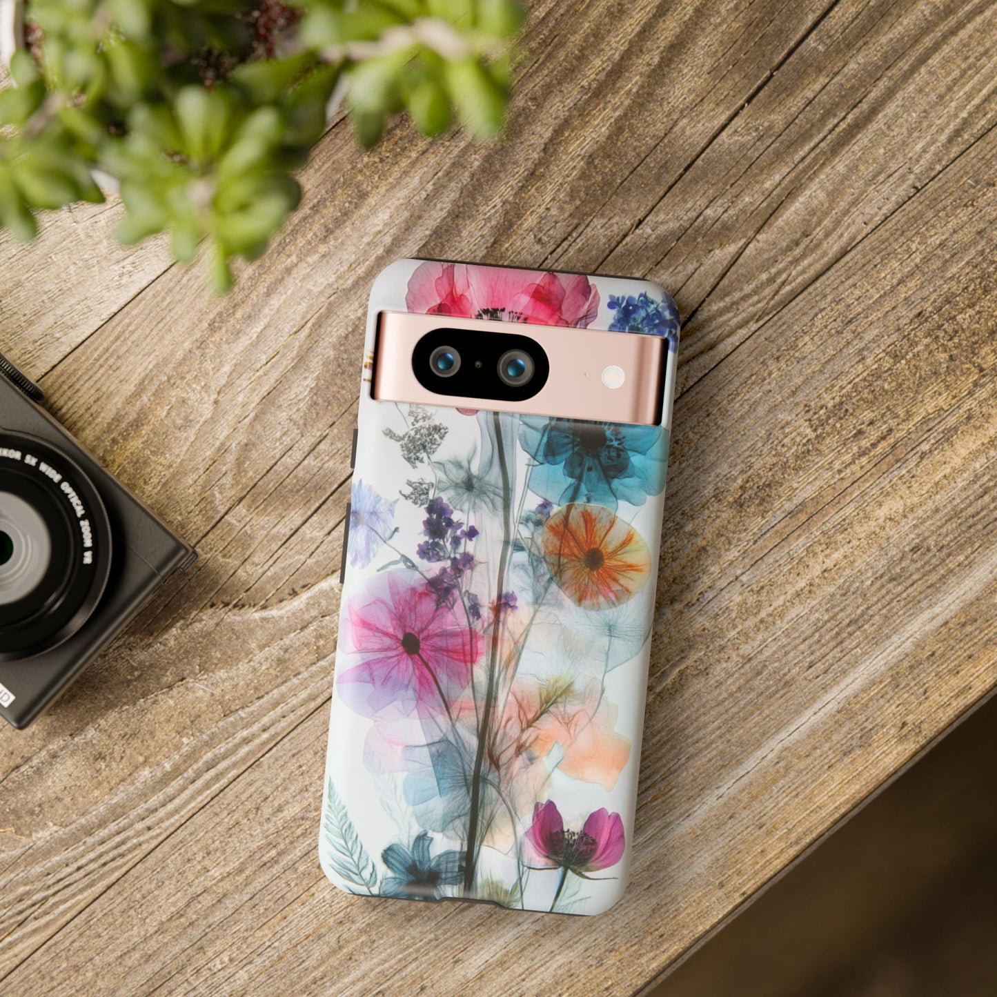 X-Ray Wildflower Phone Tough Cases, iPhone, Google Pixel, Samsung Galaxy