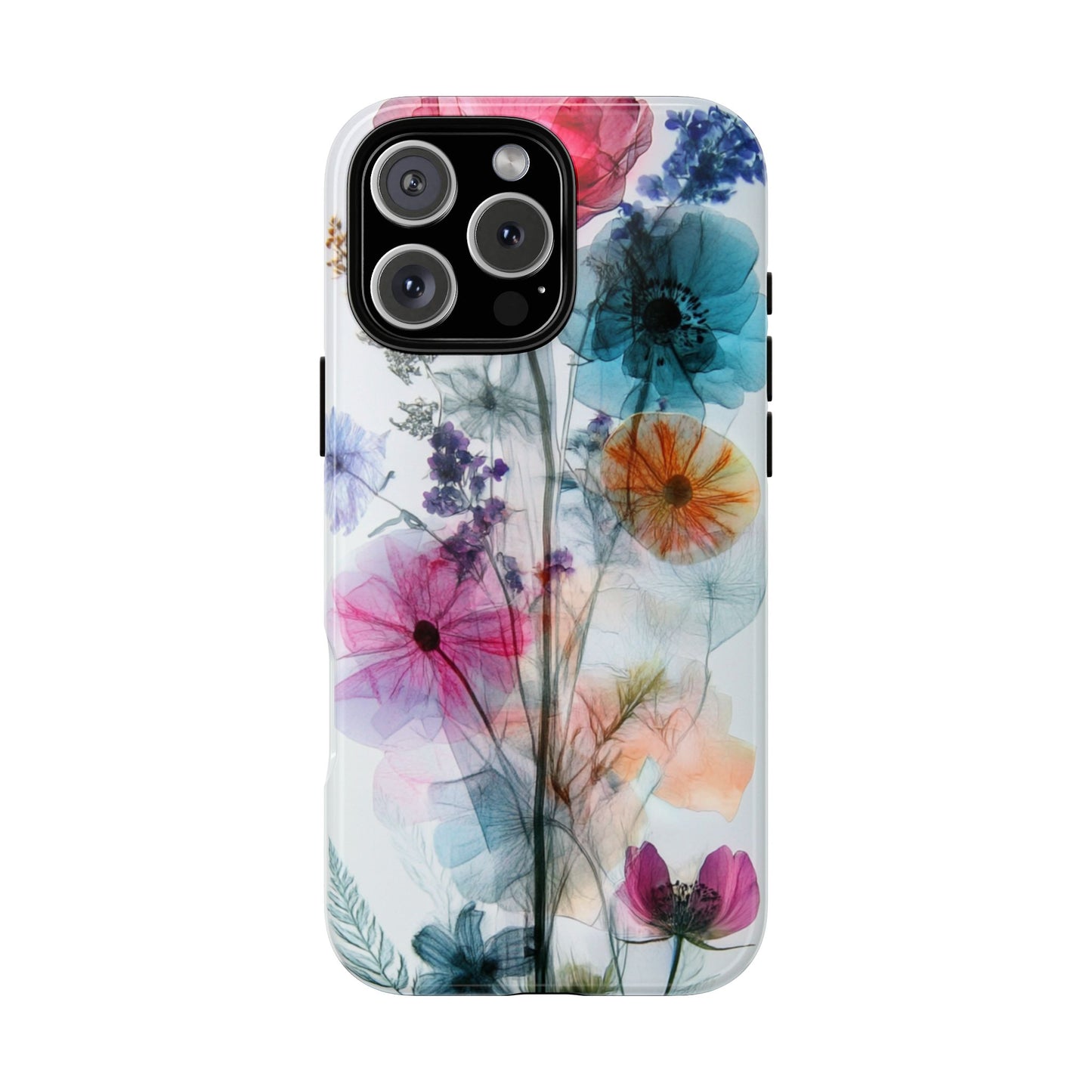 X-Ray Wildflower Phone Tough Cases, iPhone, Google Pixel, Samsung Galaxy