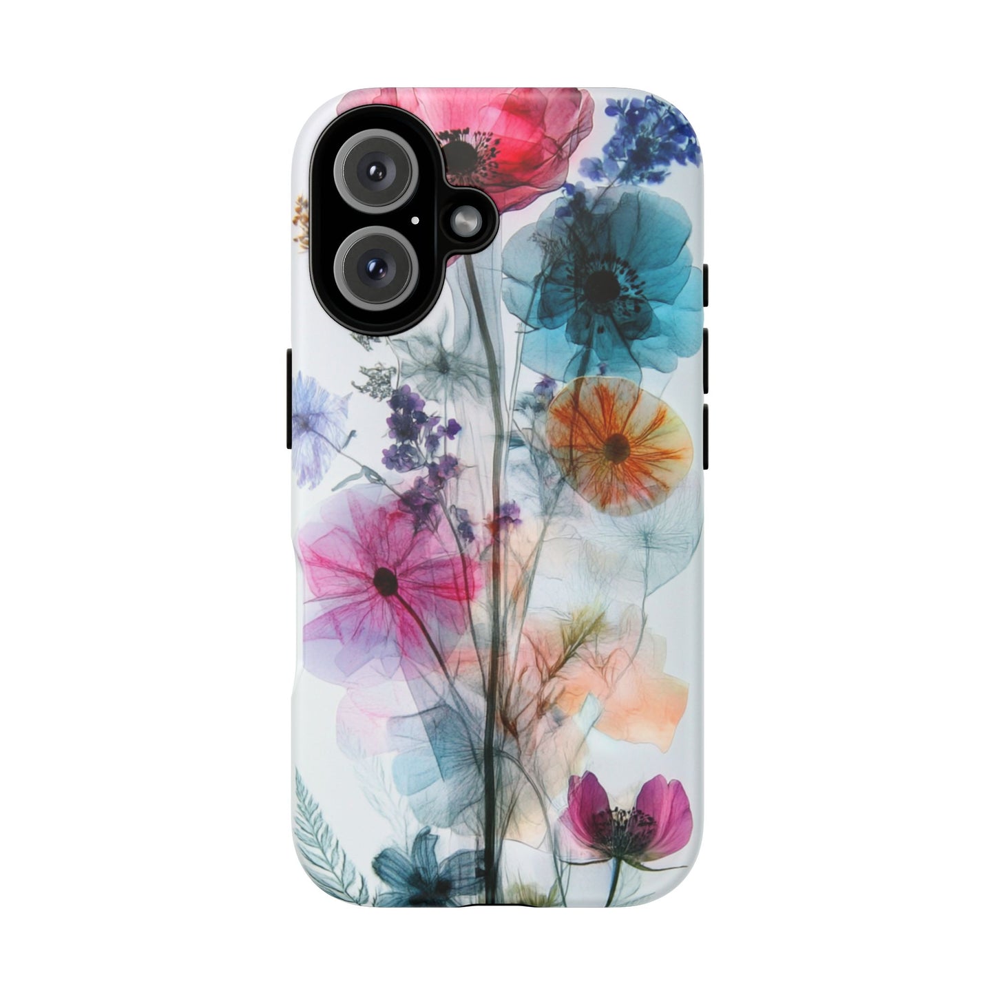 X-Ray Wildflower Phone Tough Cases, iPhone, Google Pixel, Samsung Galaxy