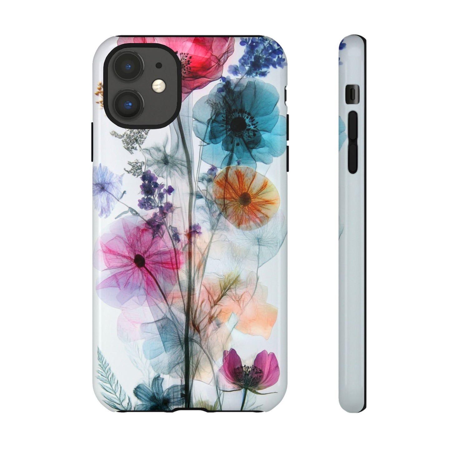 X-Ray Wildflower Phone Tough Cases, iPhone, Google Pixel, Samsung Galaxy