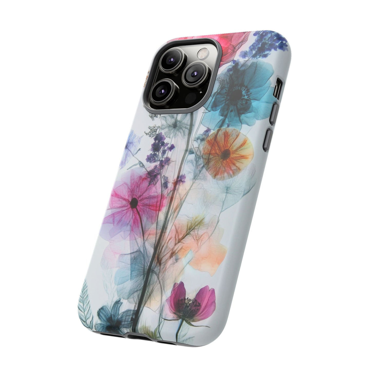 X-Ray Wildflower Phone Tough Cases, iPhone, Google Pixel, Samsung Galaxy