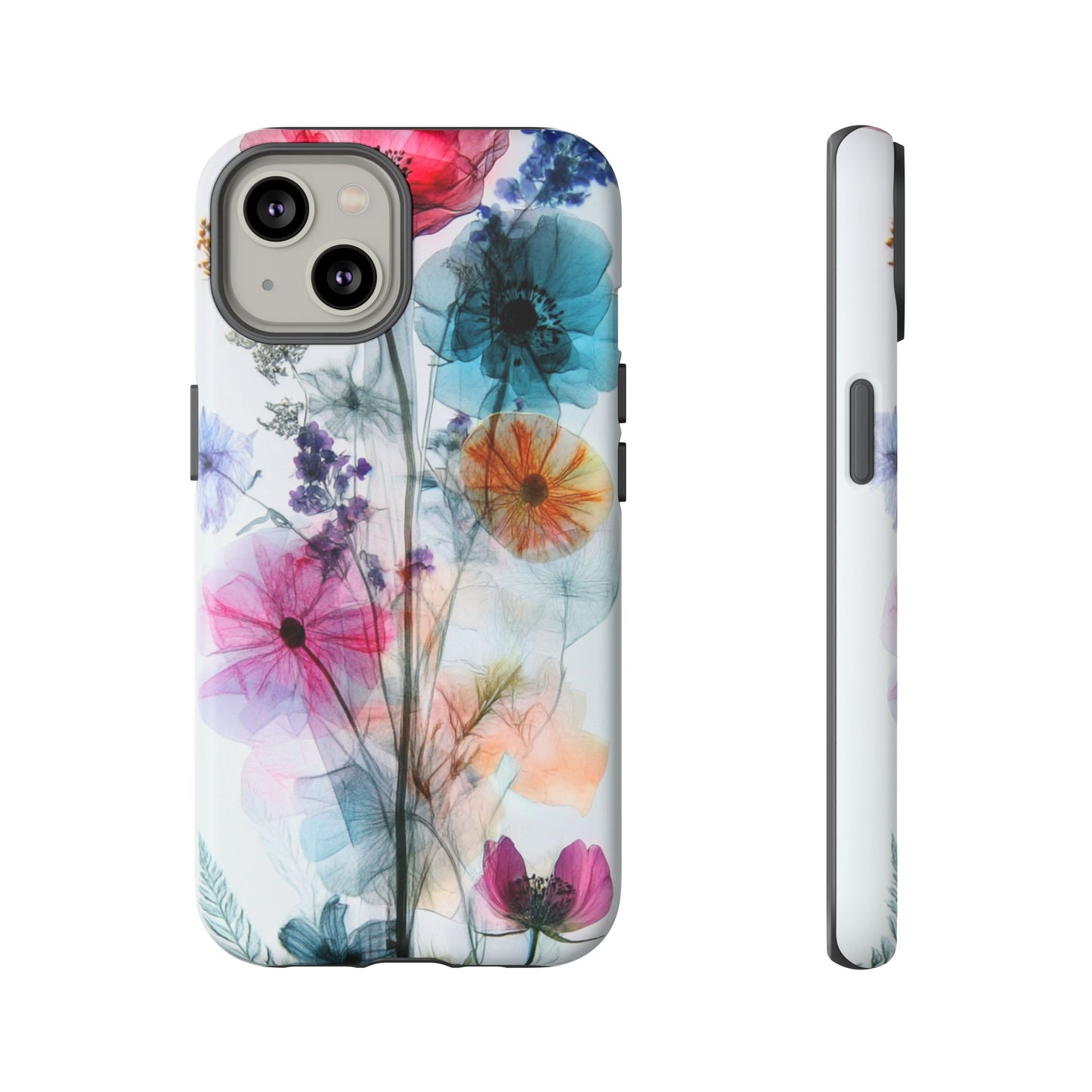 X-Ray Wildflower Phone Tough Cases, iPhone, Google Pixel, Samsung Galaxy