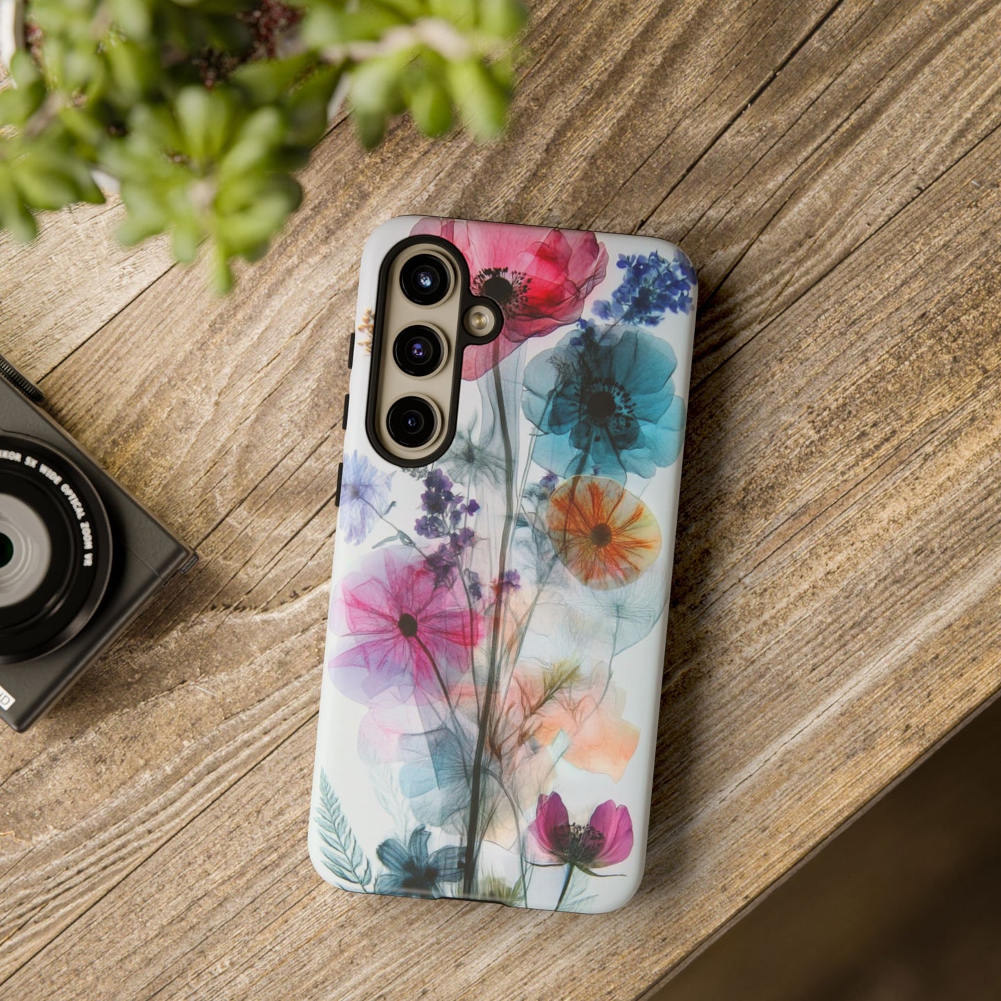 X-Ray Wildflower Phone Tough Cases, iPhone, Google Pixel, Samsung Galaxy