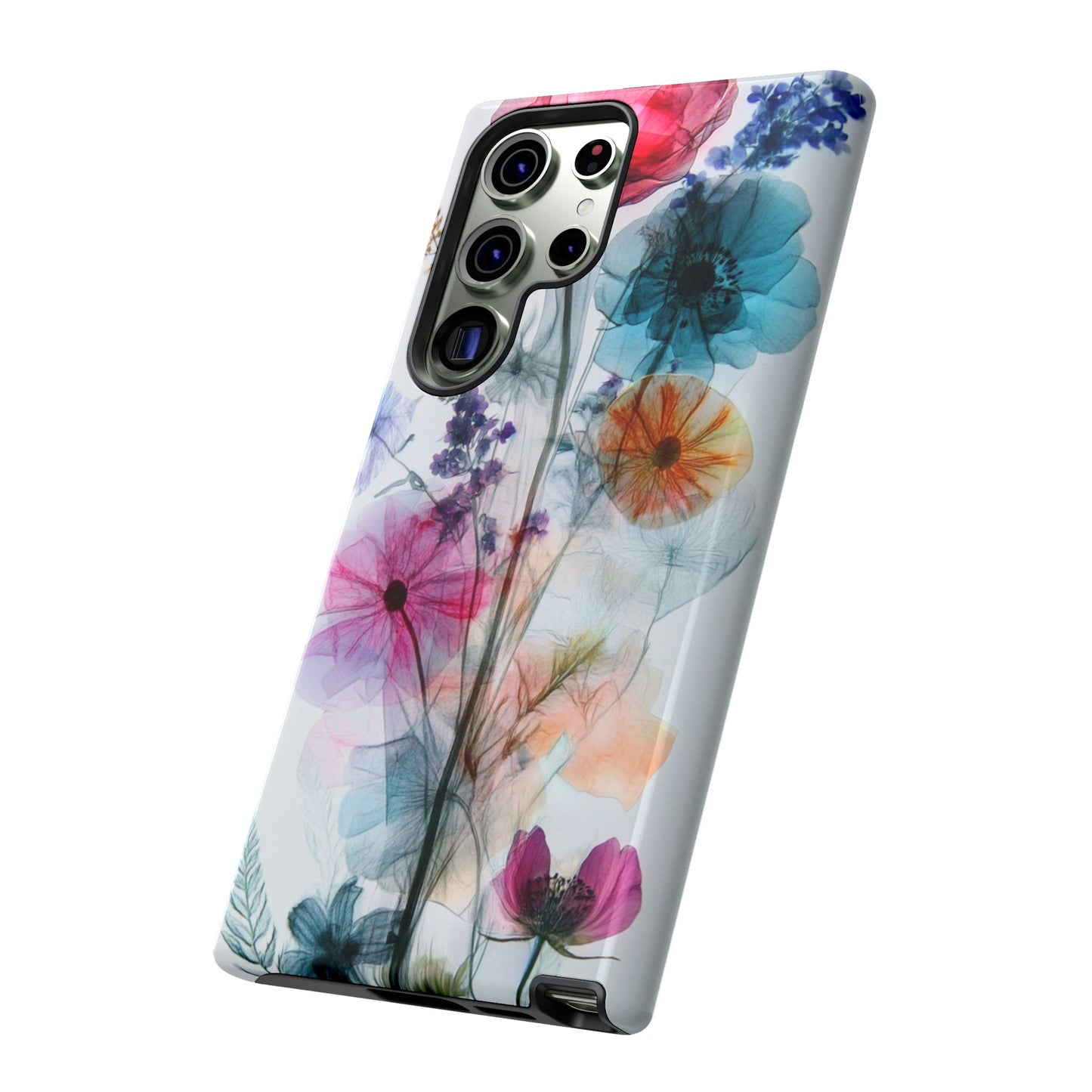 X-Ray Wildflower Phone Tough Cases, iPhone, Google Pixel, Samsung Galaxy