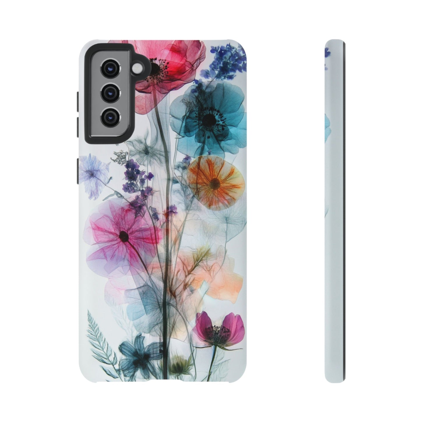 X-Ray Wildflower Phone Tough Cases, iPhone, Google Pixel, Samsung Galaxy