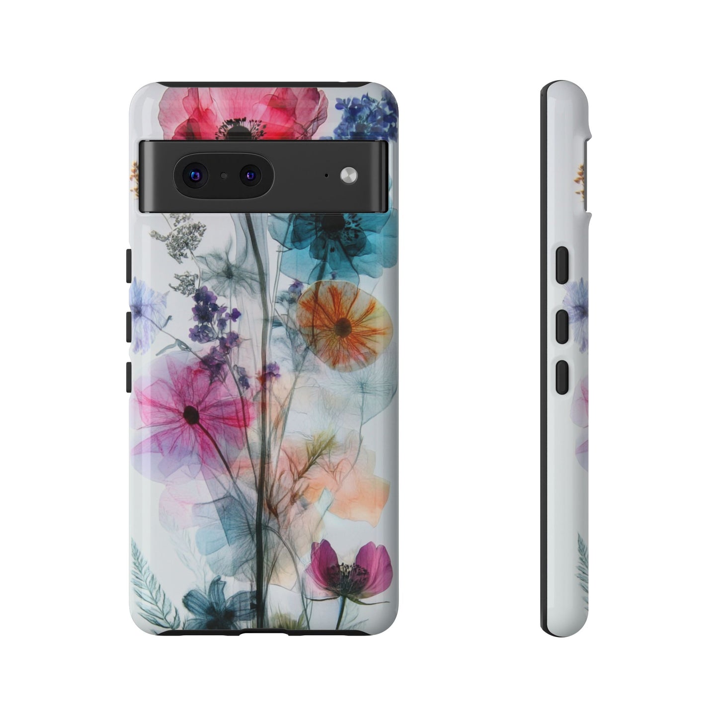 X-Ray Wildflower Phone Tough Cases, iPhone, Google Pixel, Samsung Galaxy