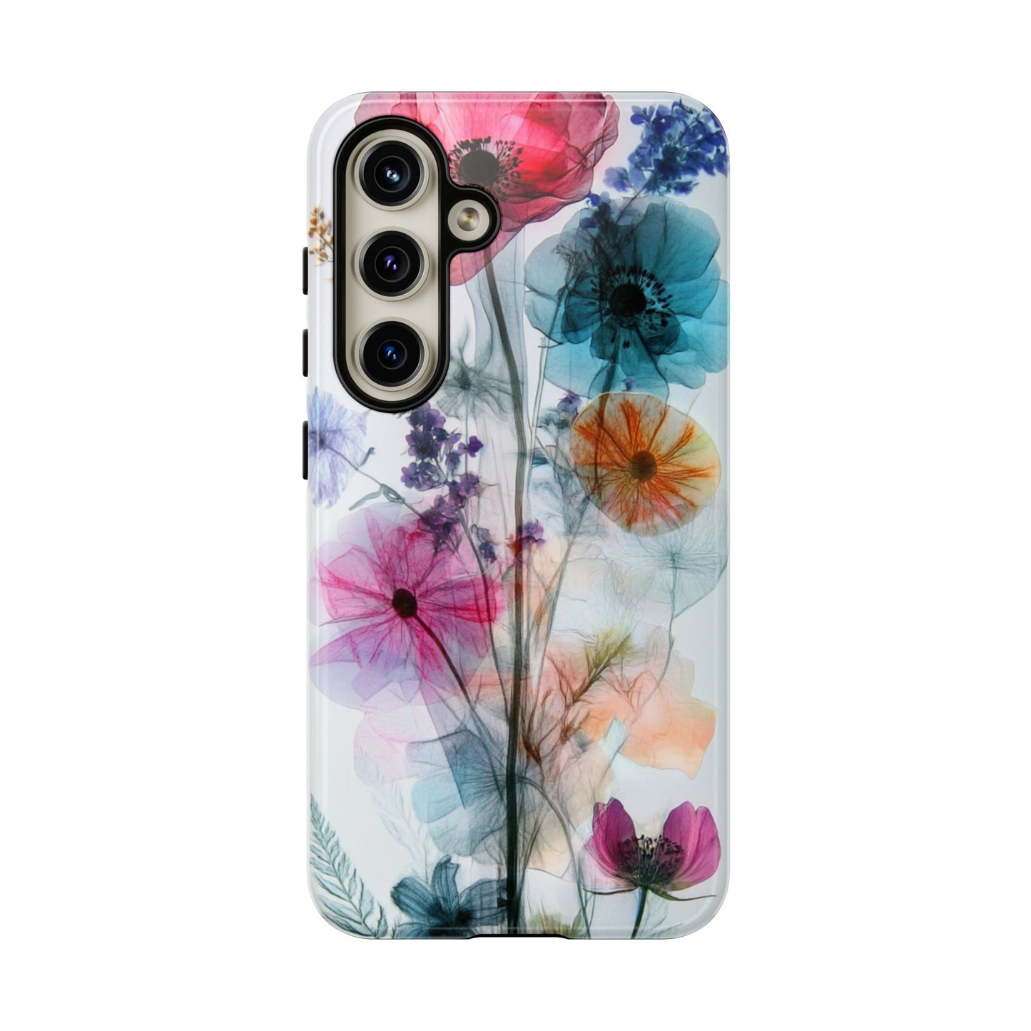 X-Ray Wildflower Phone Tough Cases, iPhone, Google Pixel, Samsung Galaxy