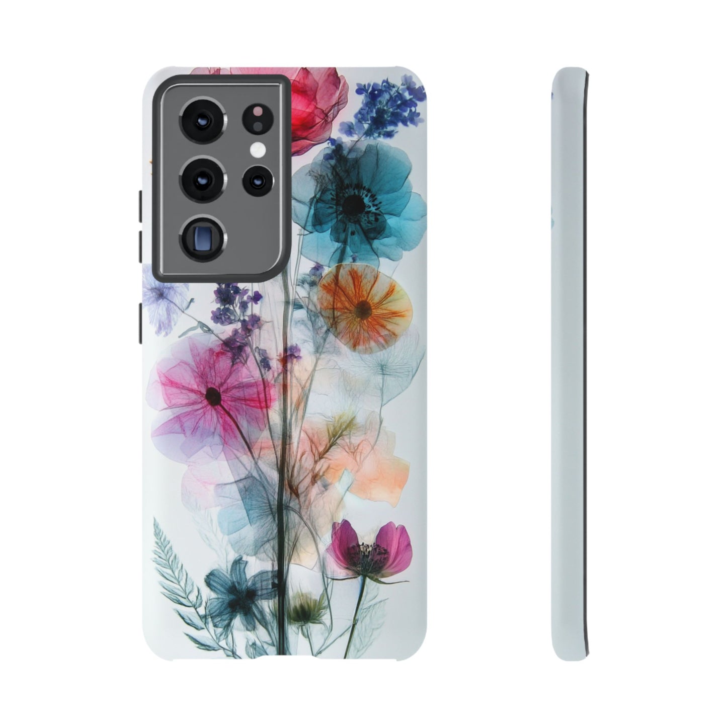 X-Ray Wildflower Phone Tough Cases, iPhone, Google Pixel, Samsung Galaxy