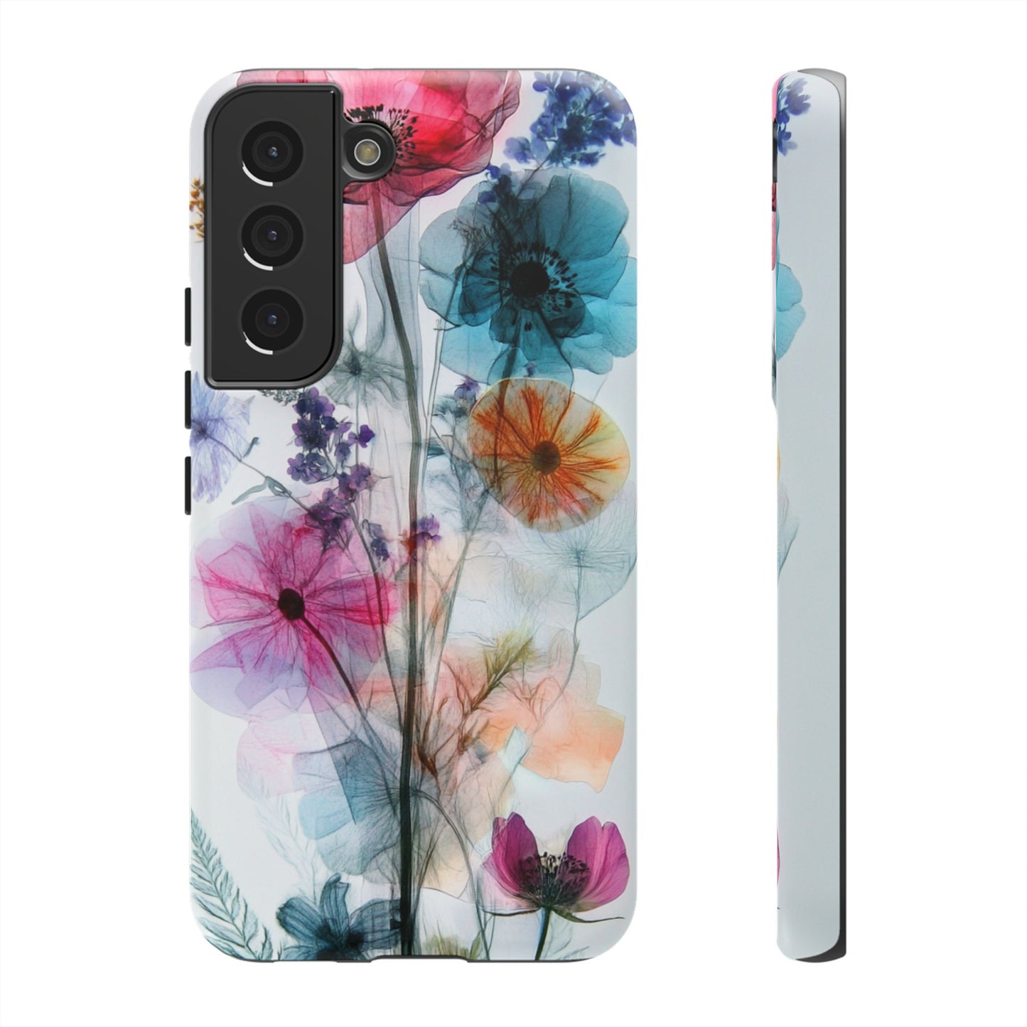 X-Ray Wildflower Phone Tough Cases, iPhone, Google Pixel, Samsung Galaxy