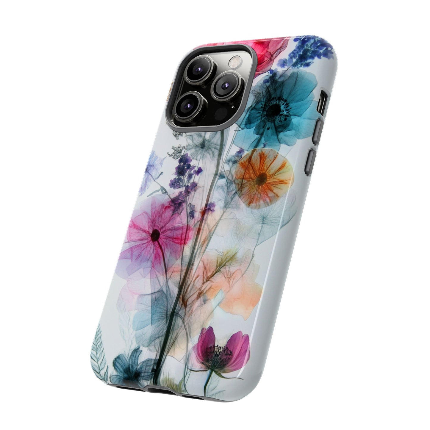 X-Ray Wildflower Phone Tough Cases, iPhone, Google Pixel, Samsung Galaxy