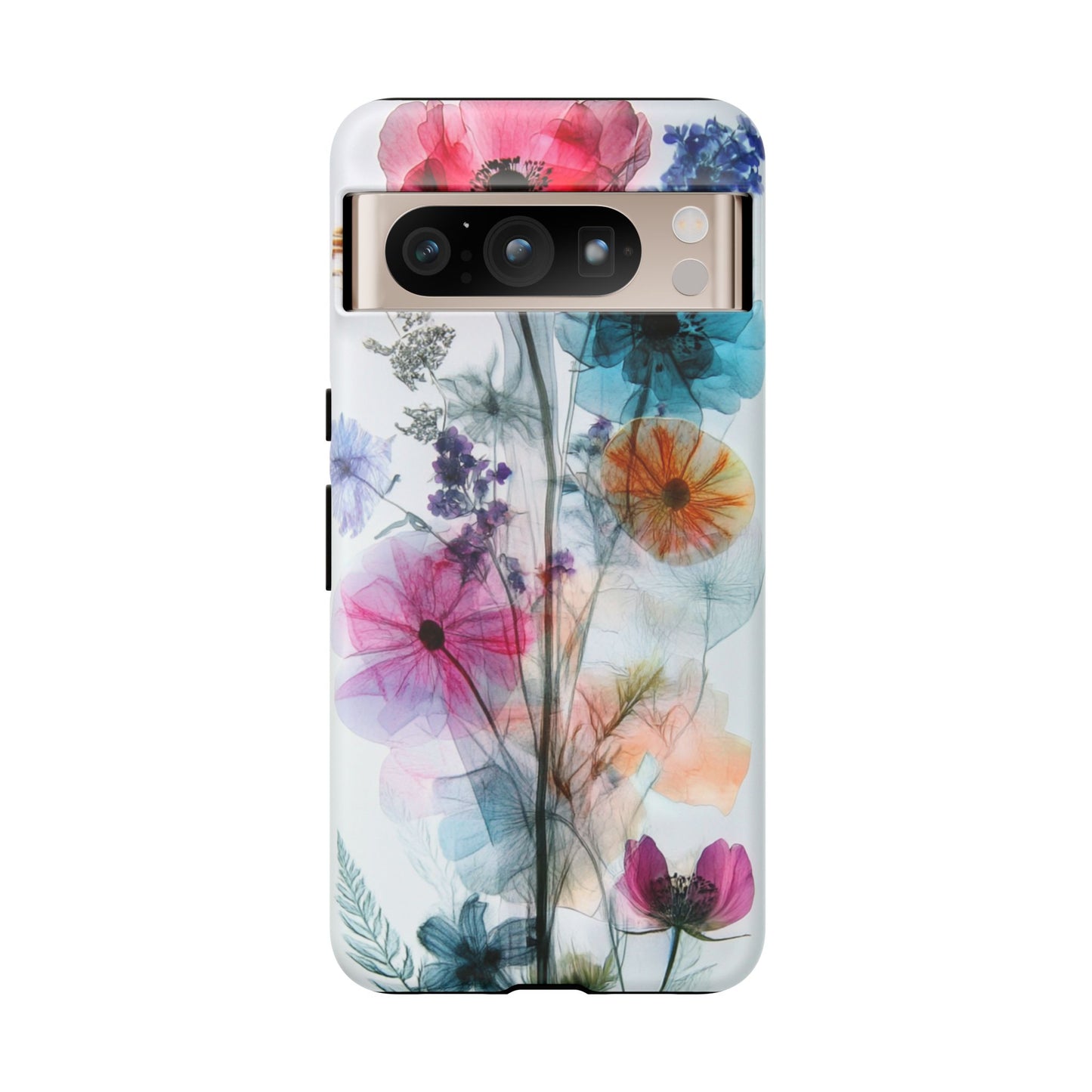 X-Ray Wildflower Phone Tough Cases, iPhone, Google Pixel, Samsung Galaxy