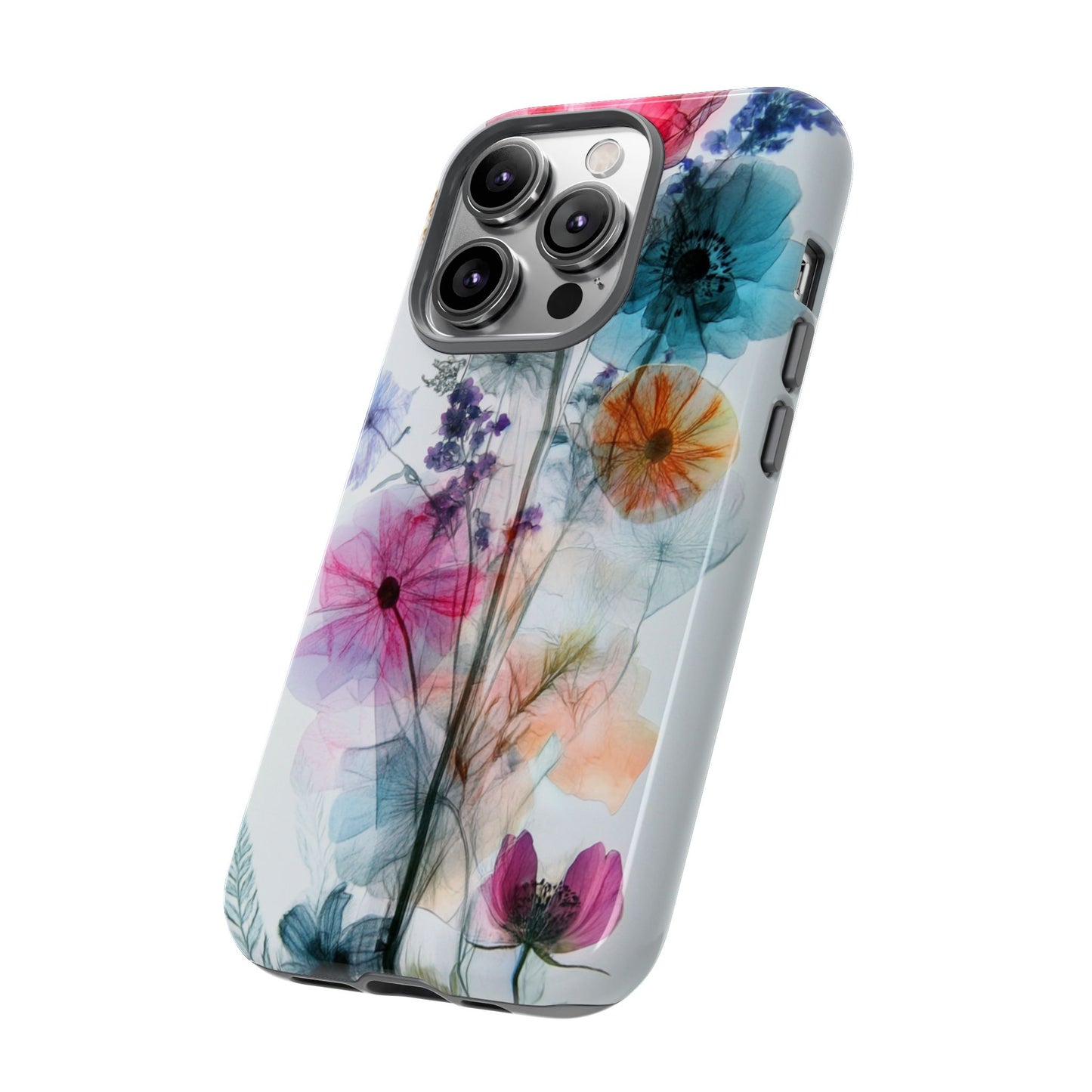 X-Ray Wildflower Phone Tough Cases, iPhone, Google Pixel, Samsung Galaxy