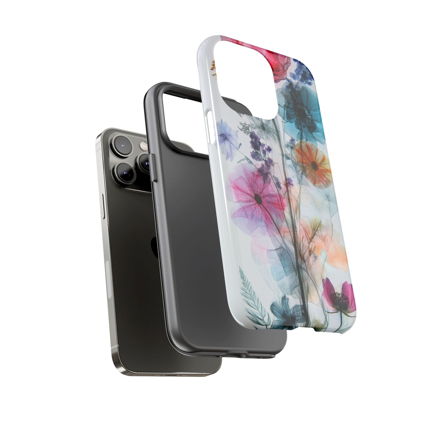 X-Ray Wildflower Phone Tough Cases, iPhone, Google Pixel, Samsung Galaxy