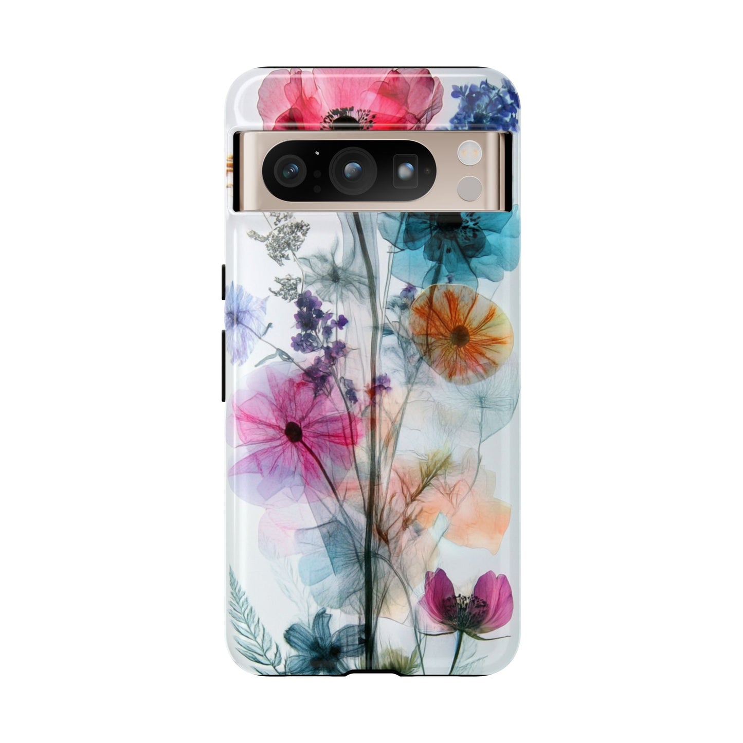 X-Ray Wildflower Phone Tough Cases, iPhone, Google Pixel, Samsung Galaxy