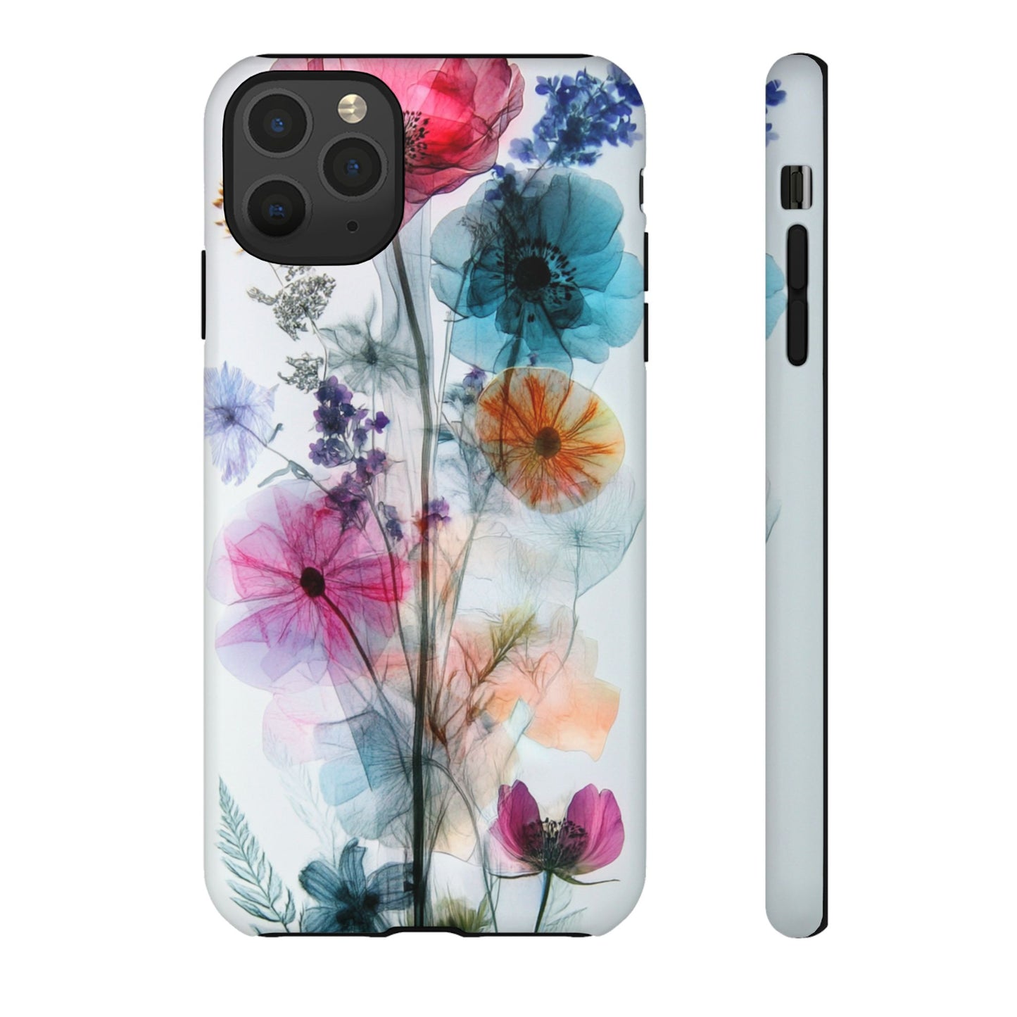 X-Ray Wildflower Phone Tough Cases, iPhone, Google Pixel, Samsung Galaxy