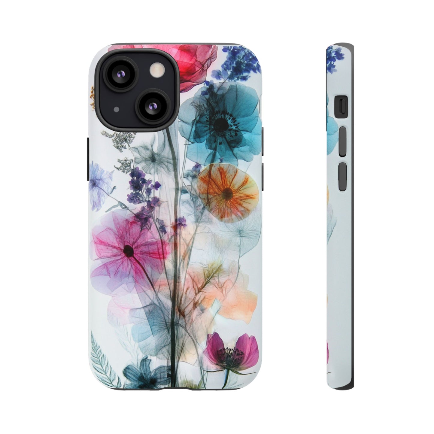 X-Ray Wildflower Phone Tough Cases, iPhone, Google Pixel, Samsung Galaxy