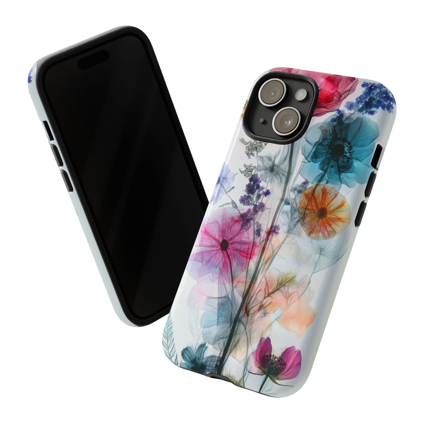 X-Ray Wildflower Phone Tough Cases, iPhone, Google Pixel, Samsung Galaxy