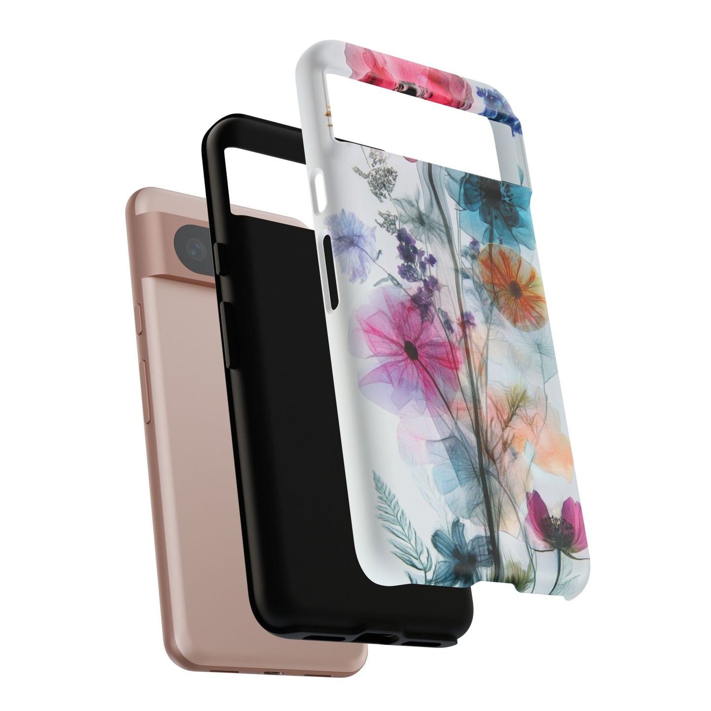 X-Ray Wildflower Phone Tough Cases, iPhone, Google Pixel, Samsung Galaxy