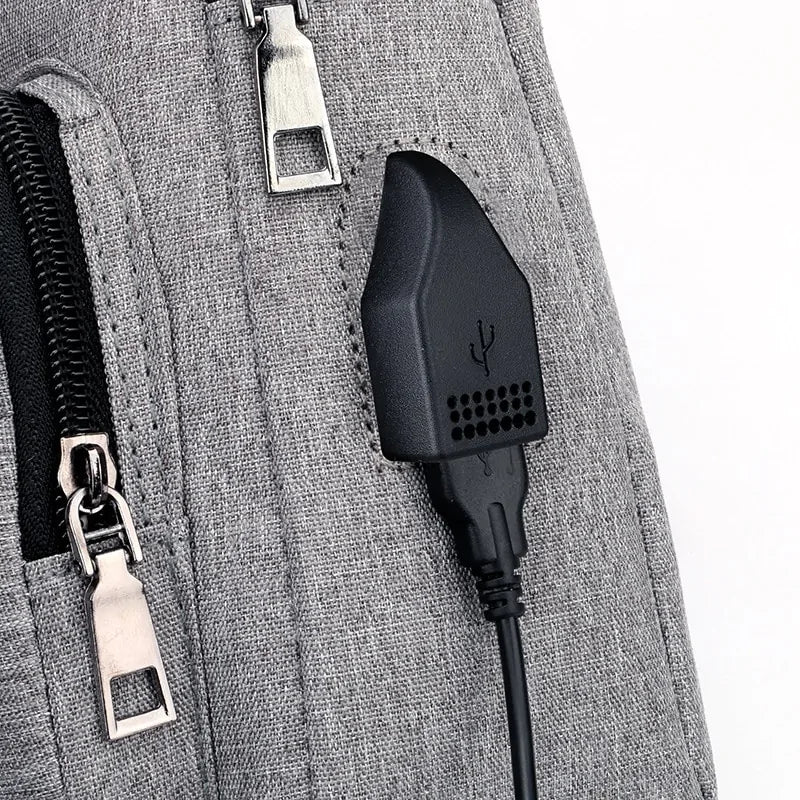 Sling Bag, Shoulder Bag, Chest Bag With USB Charging Port