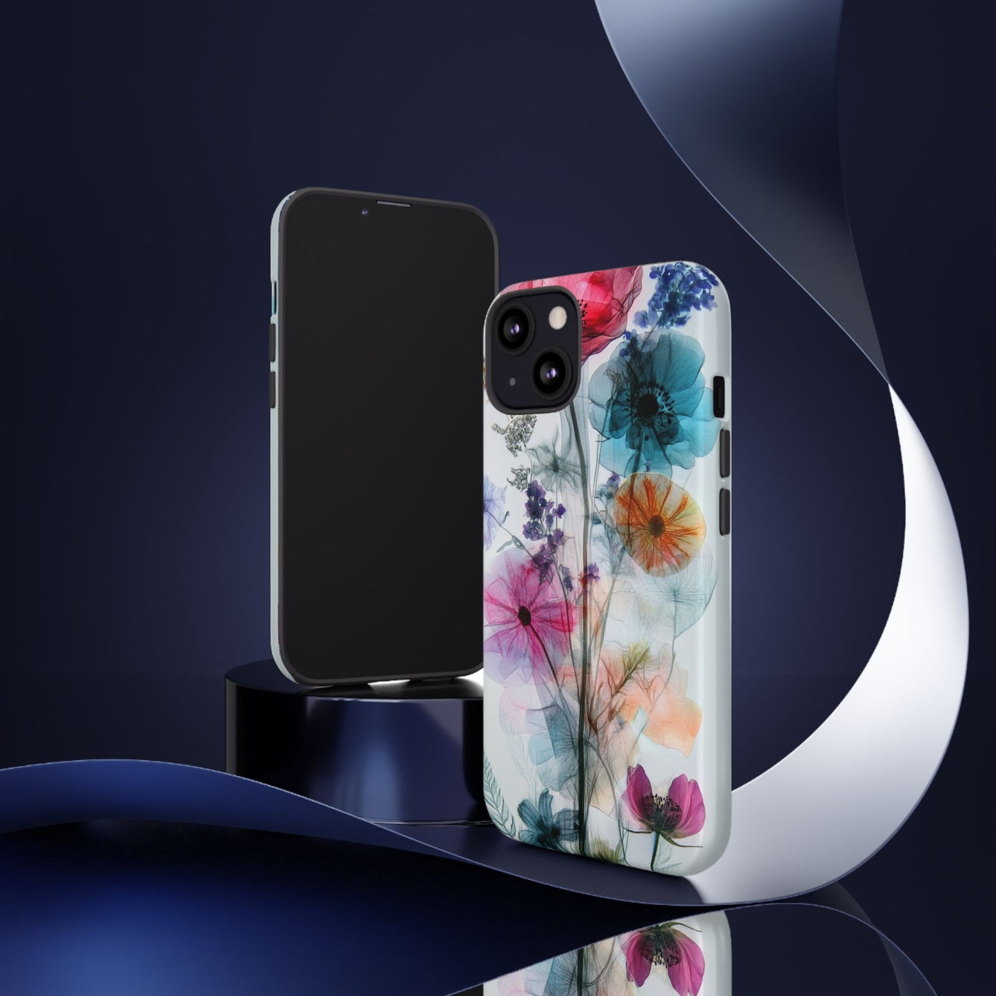 X-Ray Wildflower Phone Tough Cases, iPhone, Google Pixel, Samsung Galaxy