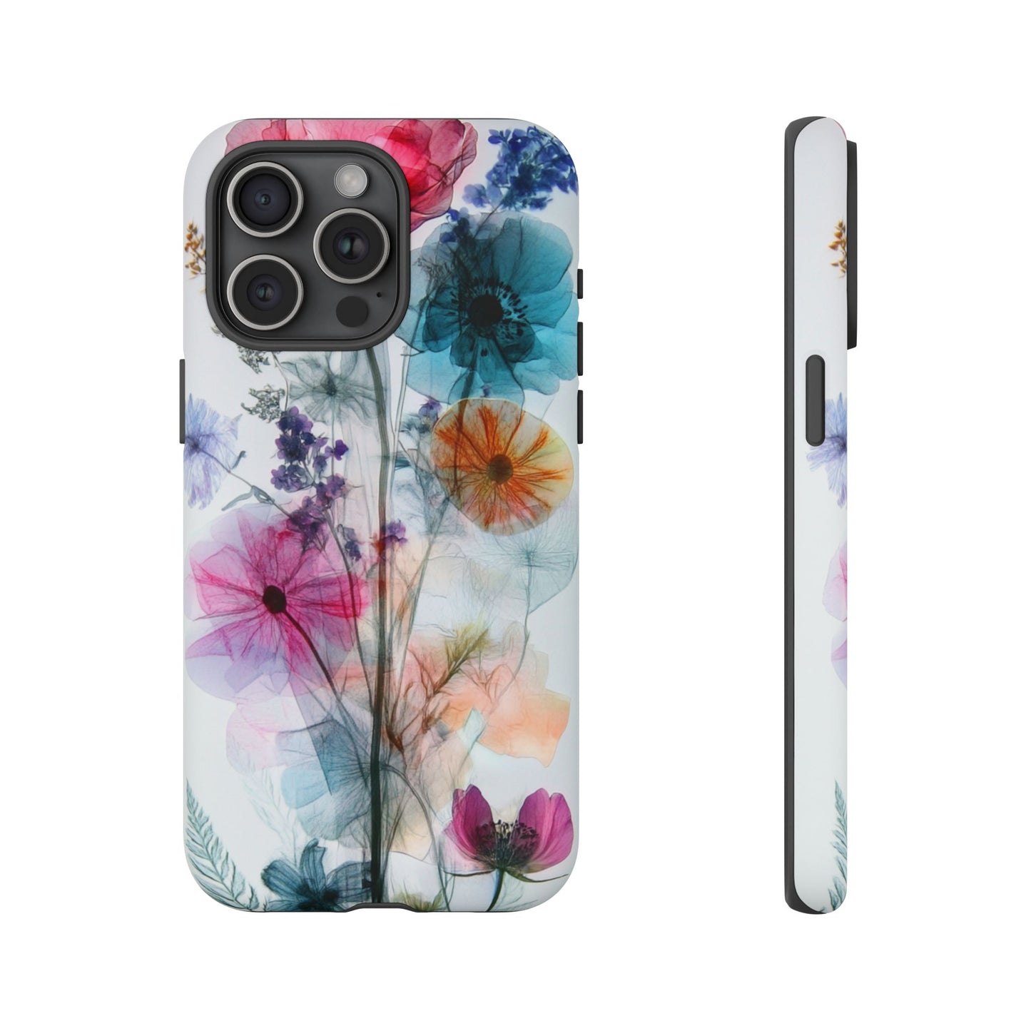 X-Ray Wildflower Phone Tough Cases, iPhone, Google Pixel, Samsung Galaxy