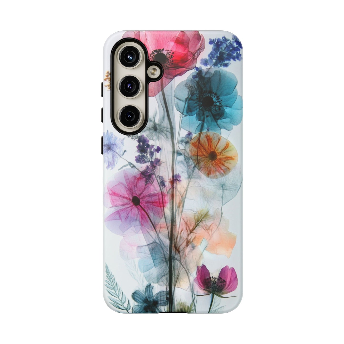 X-Ray Wildflower Phone Tough Cases, iPhone, Google Pixel, Samsung Galaxy