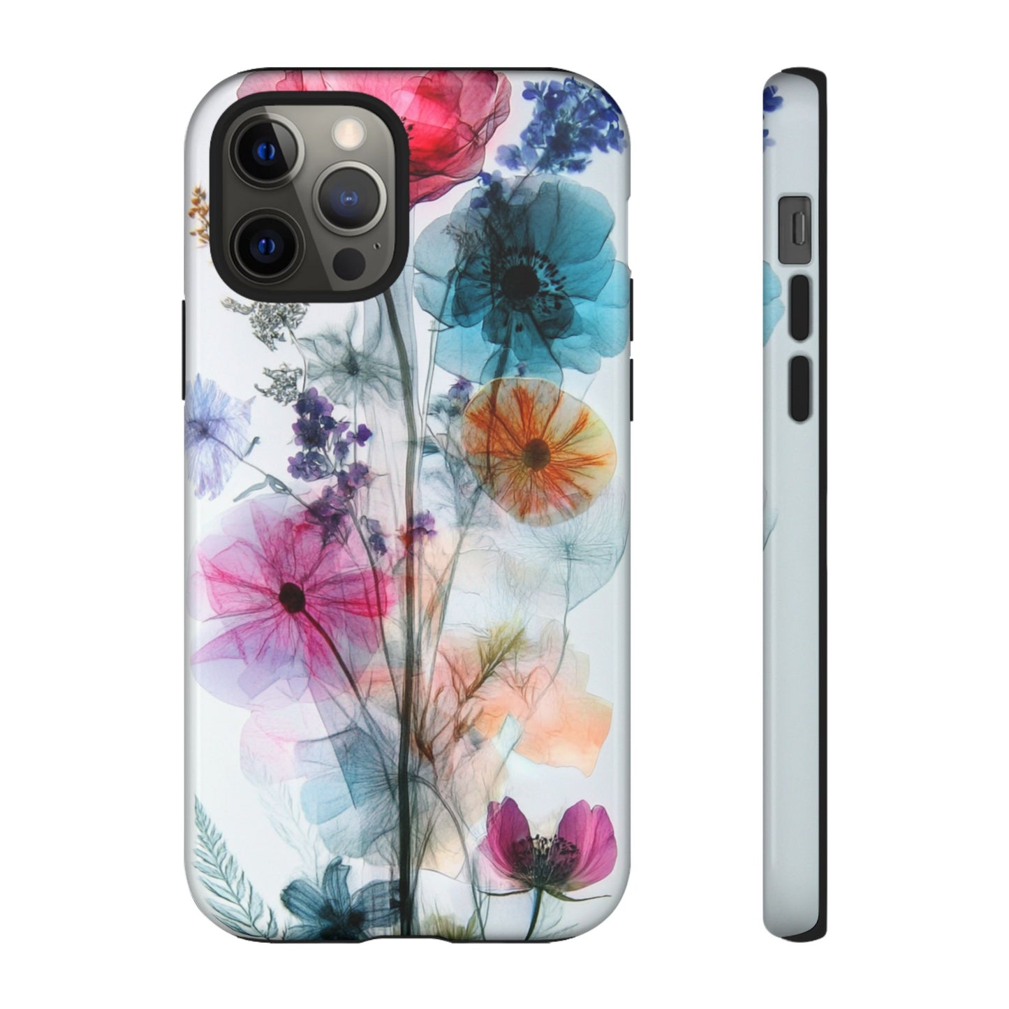 X-Ray Wildflower Phone Tough Cases, iPhone, Google Pixel, Samsung Galaxy