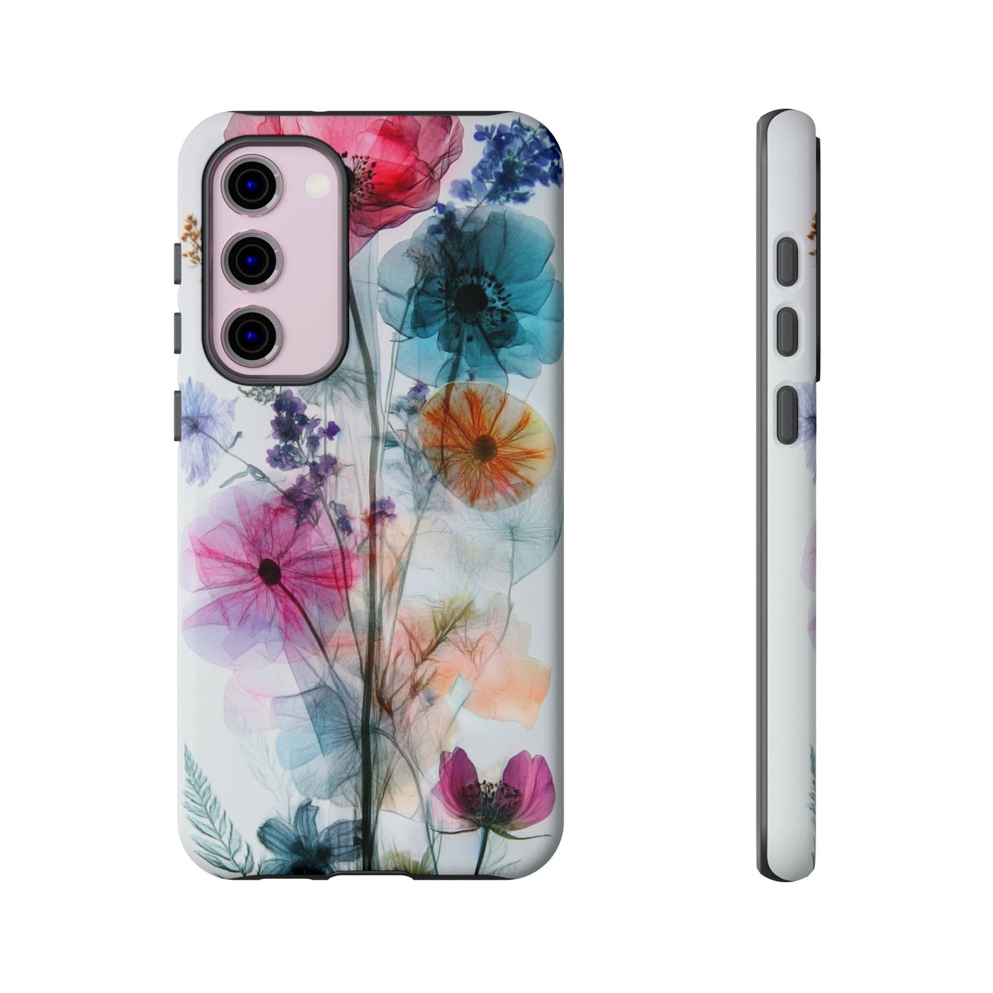 X-Ray Wildflower Phone Tough Cases, iPhone, Google Pixel, Samsung Galaxy