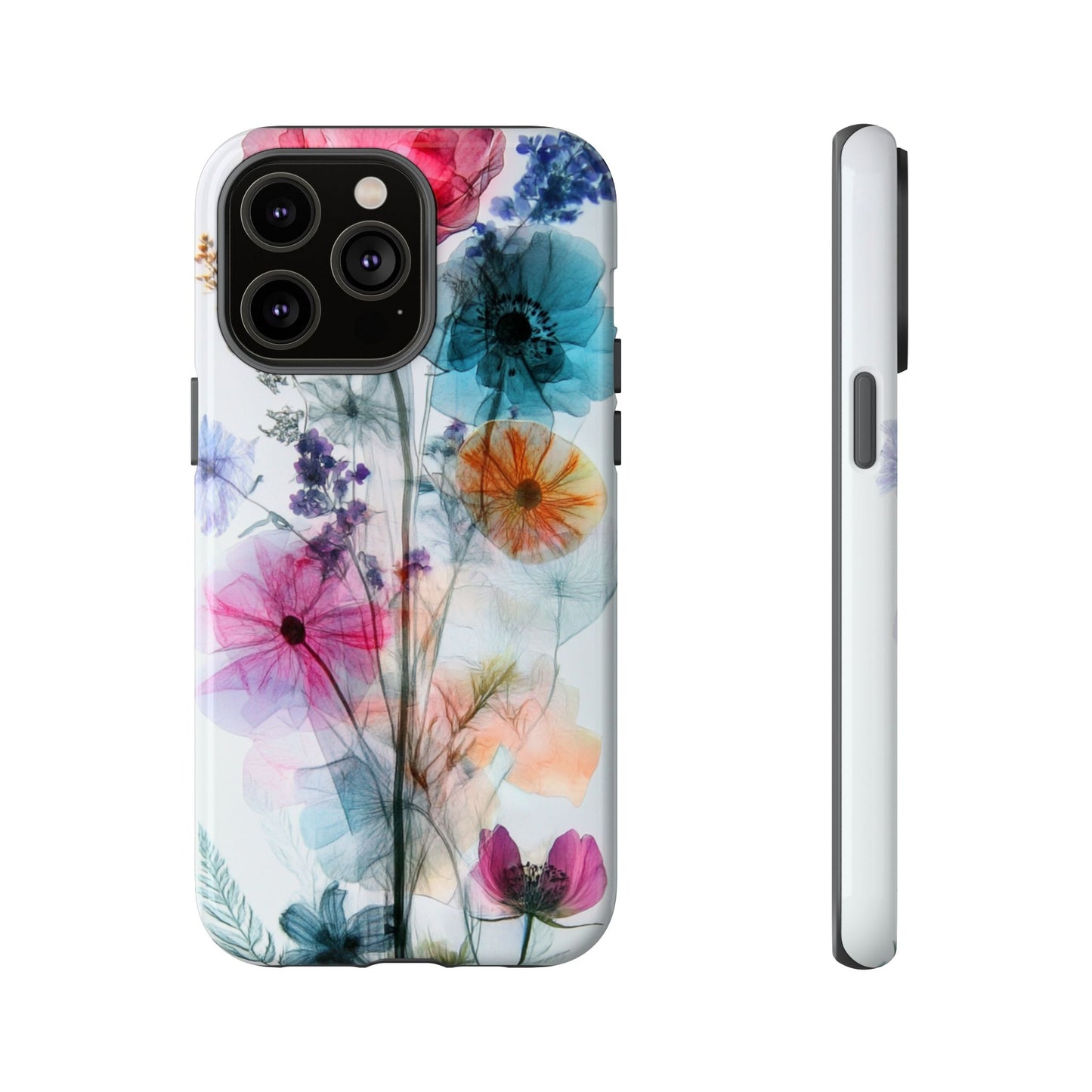 X-Ray Wildflower Phone Tough Cases, iPhone, Google Pixel, Samsung Galaxy