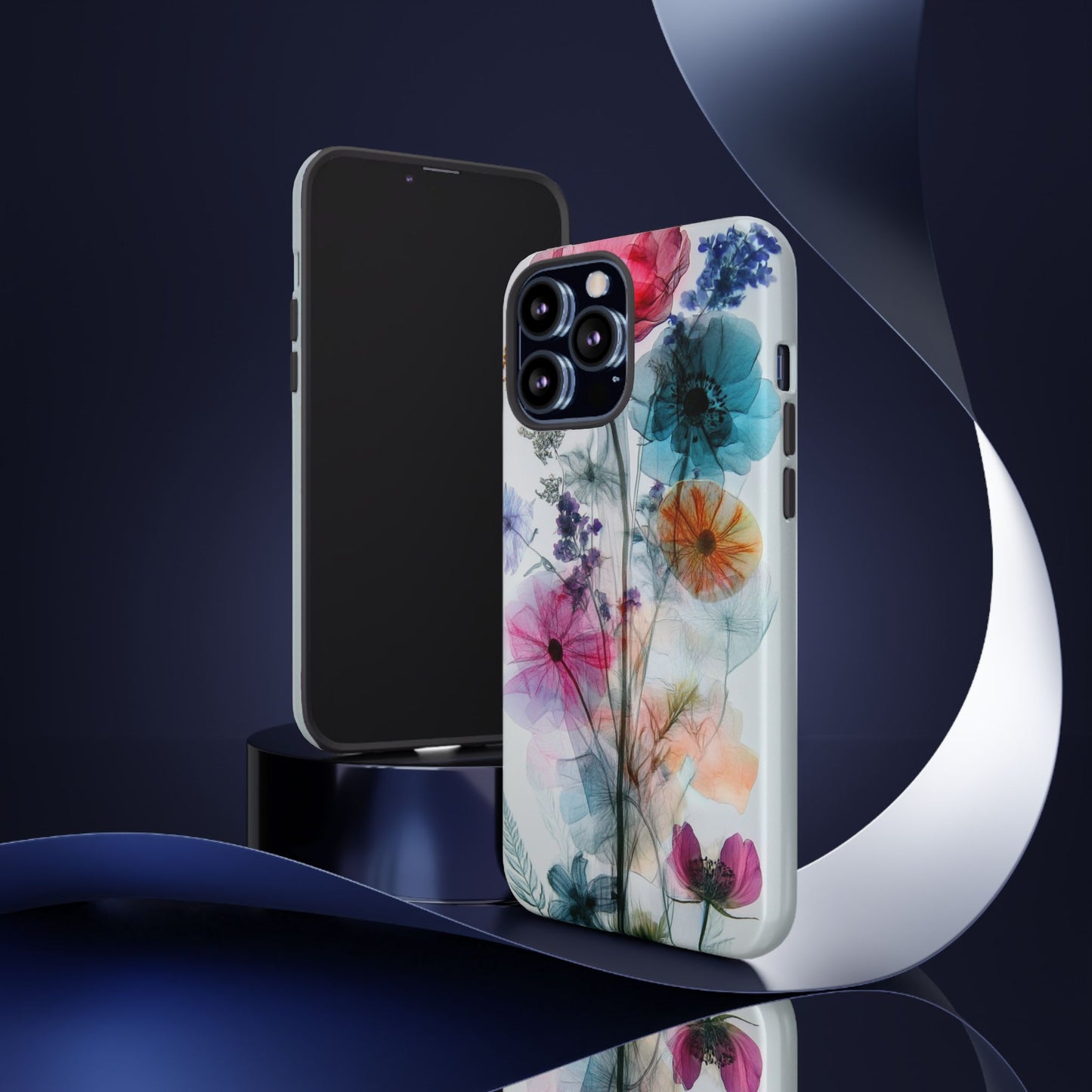 X-Ray Wildflower Phone Tough Cases, iPhone, Google Pixel, Samsung Galaxy