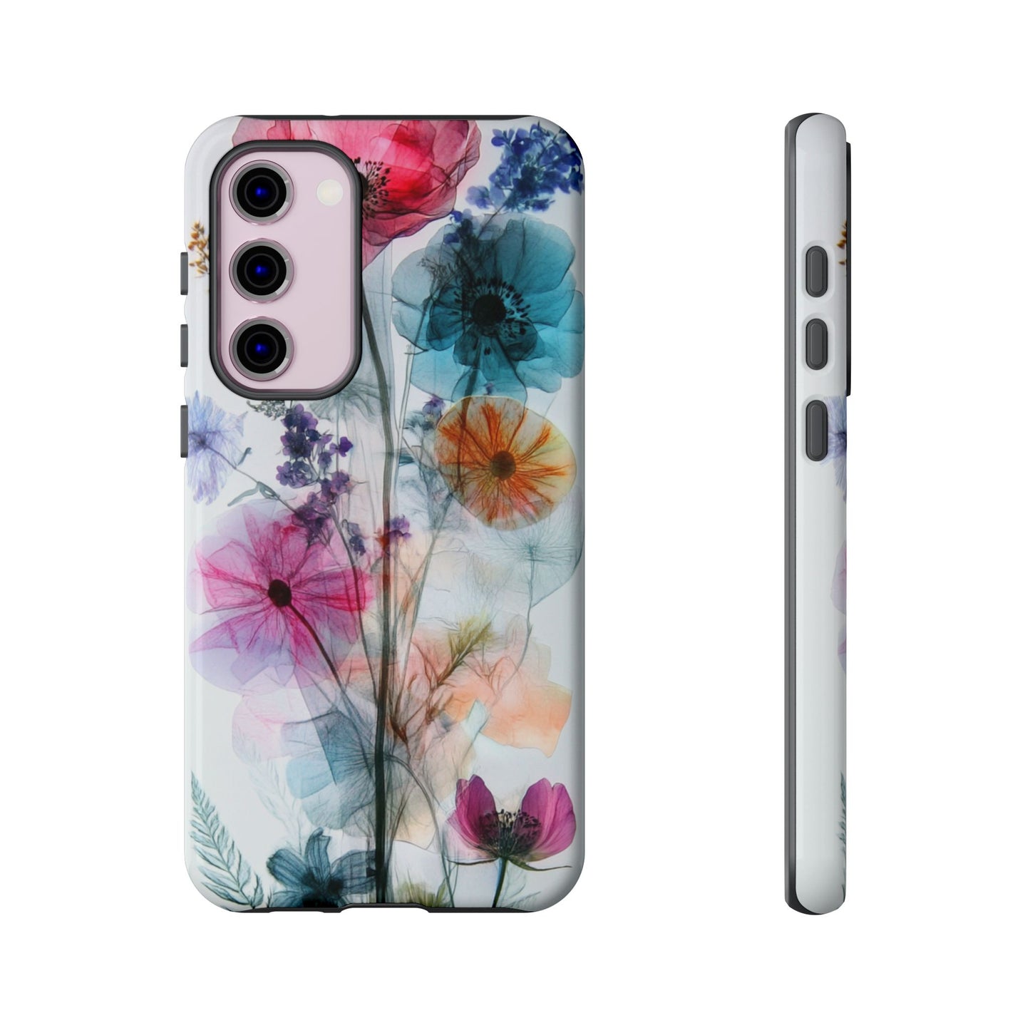 X-Ray Wildflower Phone Tough Cases, iPhone, Google Pixel, Samsung Galaxy