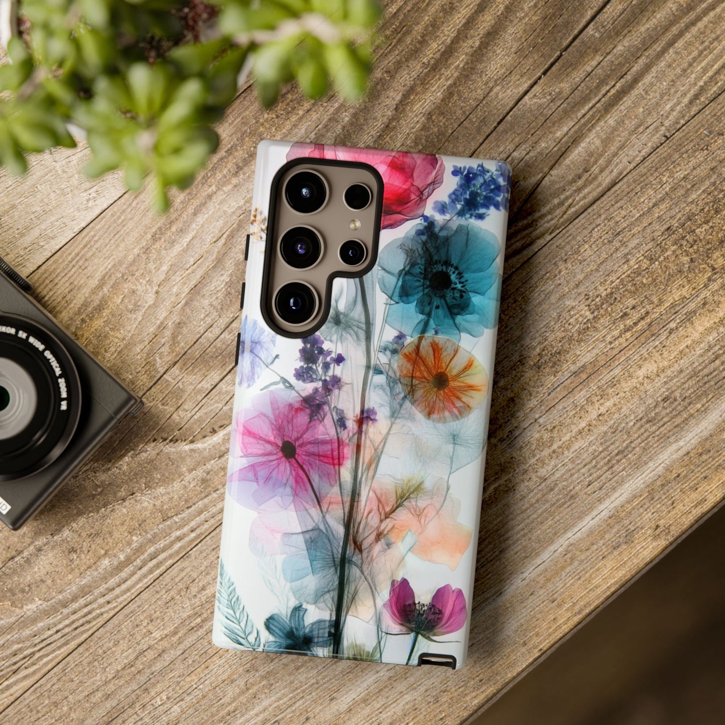 X-Ray Wildflower Phone Tough Cases, iPhone, Google Pixel, Samsung Galaxy