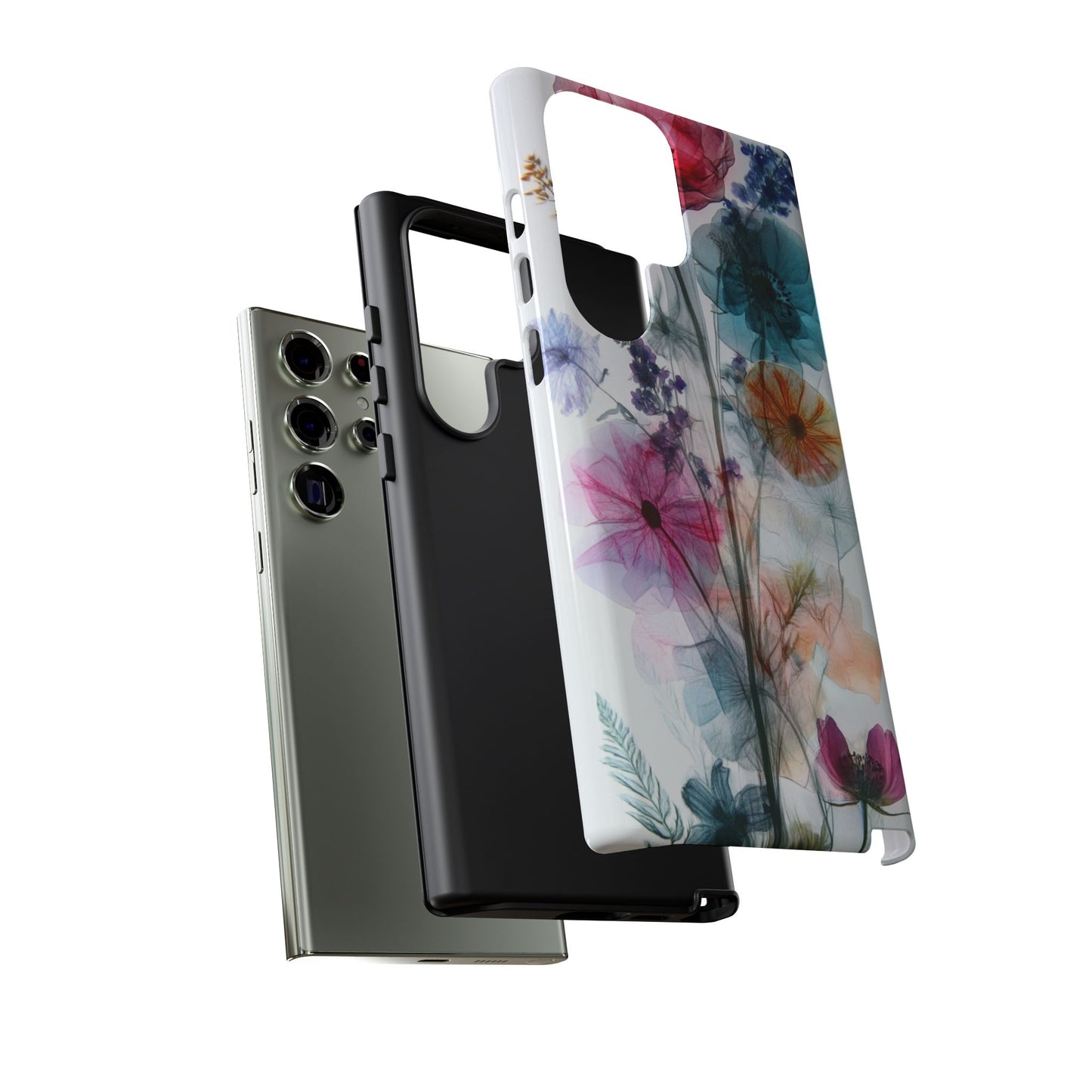 X-Ray Wildflower Phone Tough Cases, iPhone, Google Pixel, Samsung Galaxy