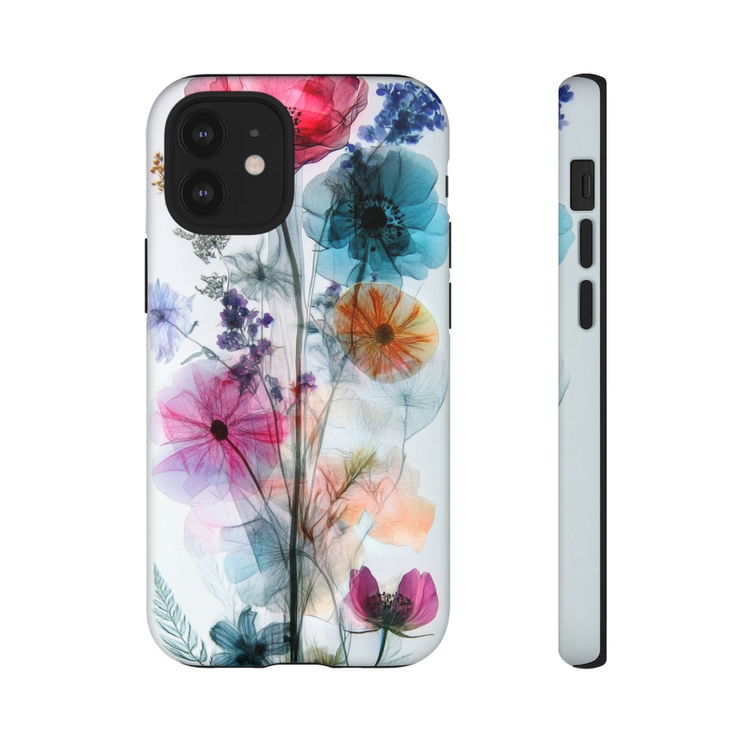 X-Ray Wildflower Phone Tough Cases, iPhone, Google Pixel, Samsung Galaxy