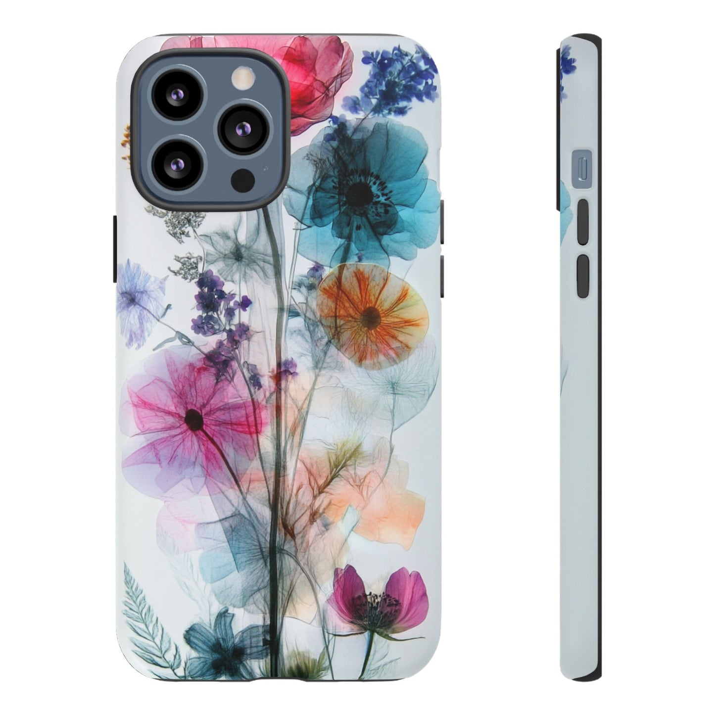 X-Ray Wildflower Phone Tough Cases, iPhone, Google Pixel, Samsung Galaxy