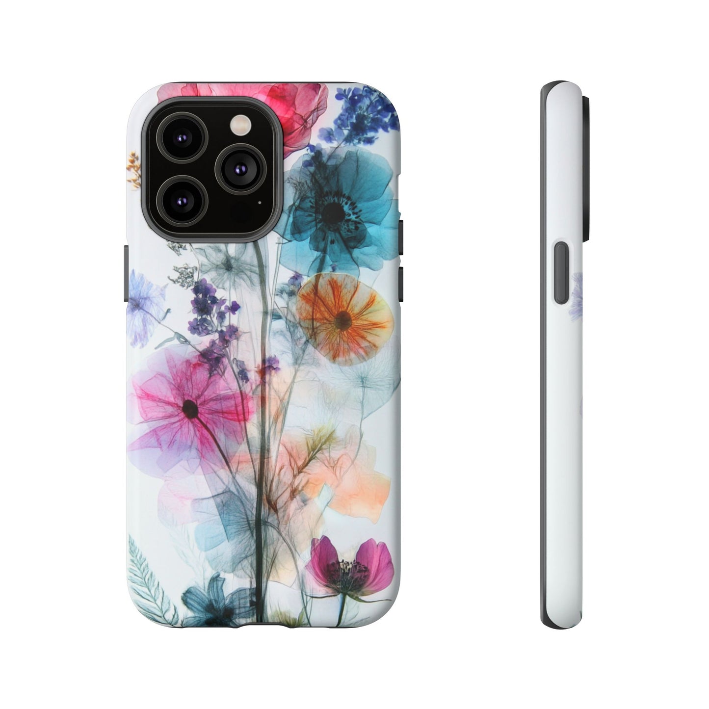 X-Ray Wildflower Phone Tough Cases, iPhone, Google Pixel, Samsung Galaxy