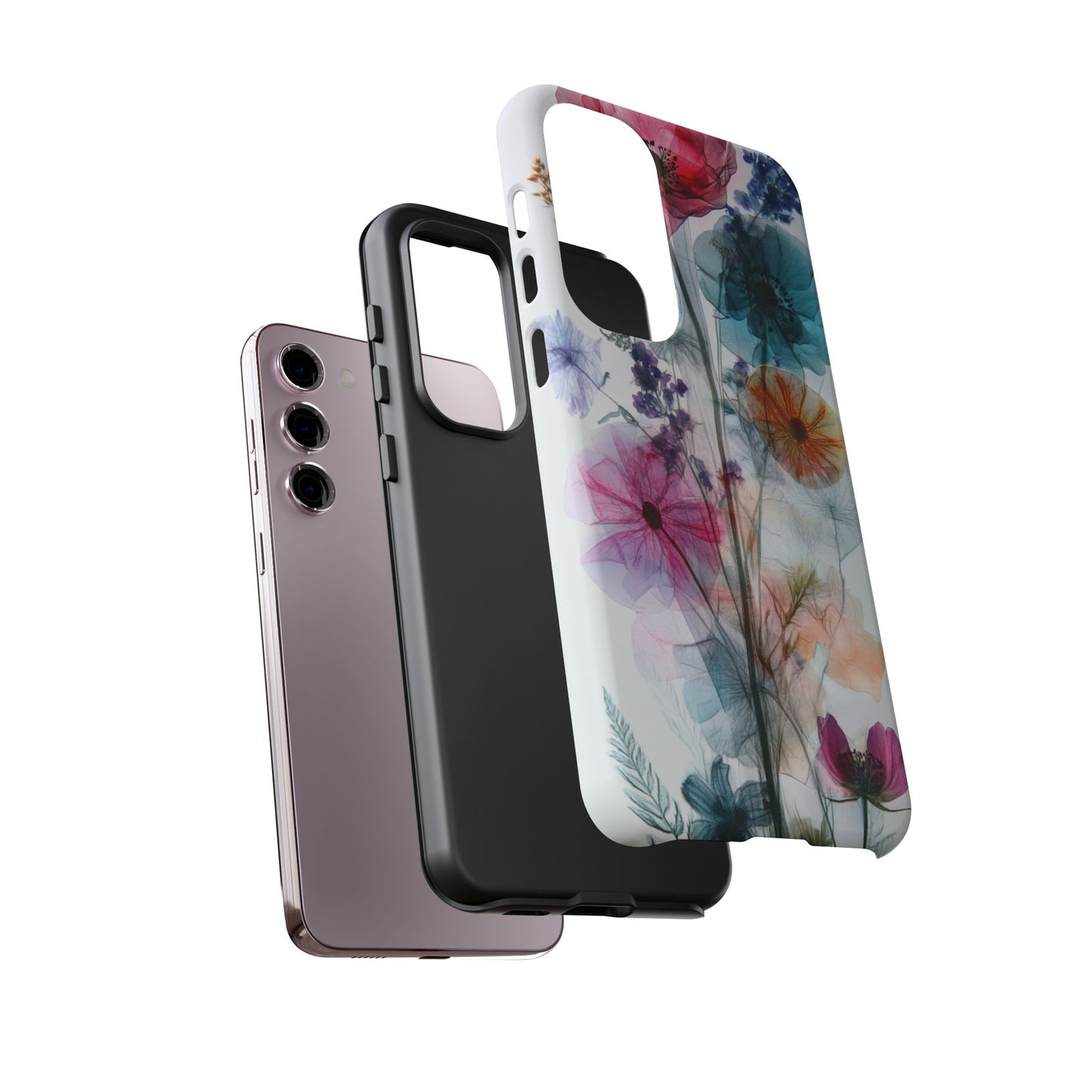 X-Ray Wildflower Phone Tough Cases, iPhone, Google Pixel, Samsung Galaxy